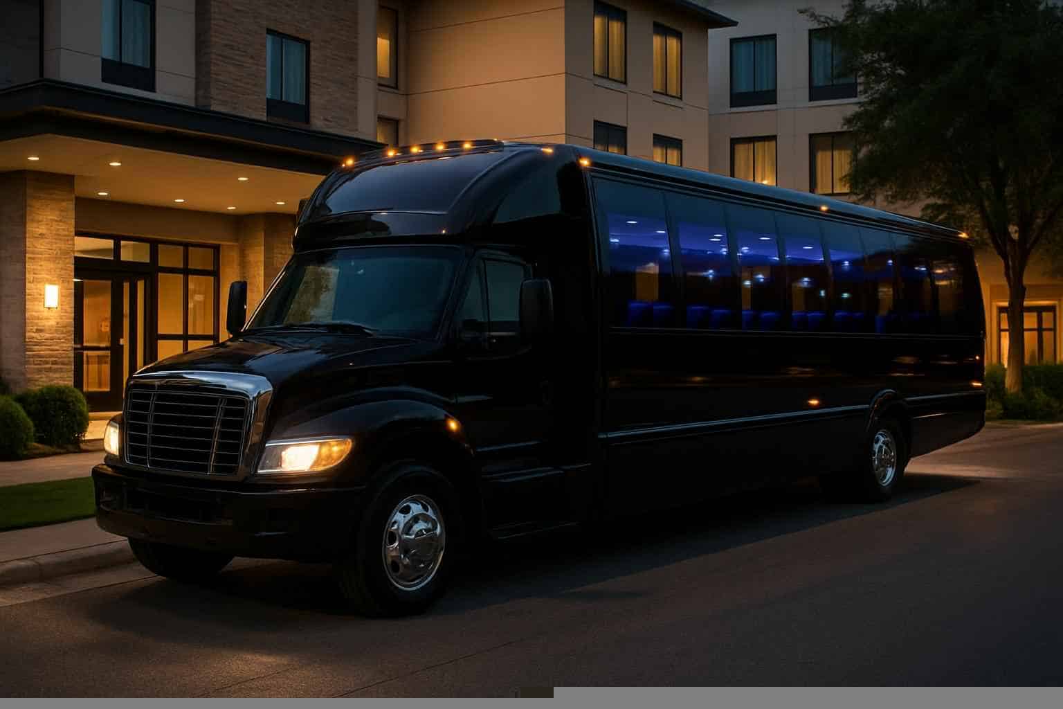 Addison Texas Black Party Bus Rental