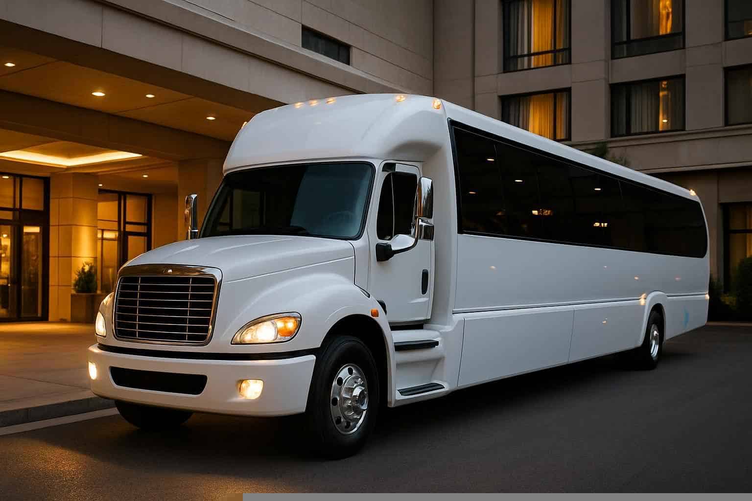Addison Texas White Party Bus Rental