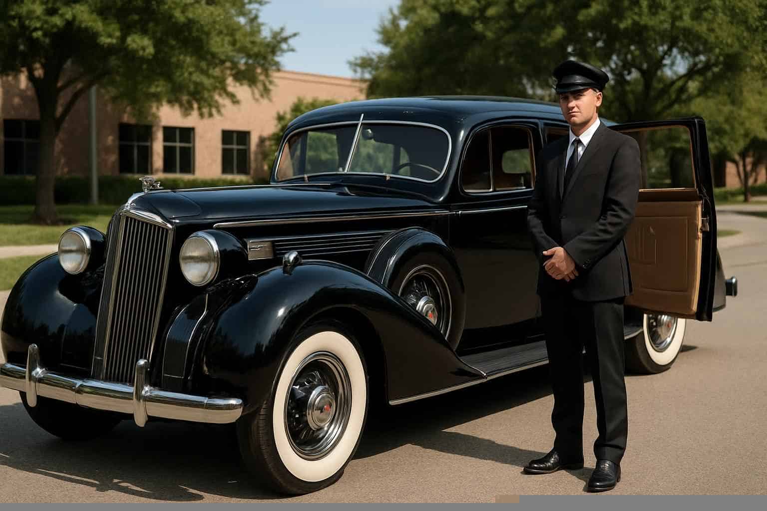 Antique Vehicle Rental with Driver Services in Addison Texas