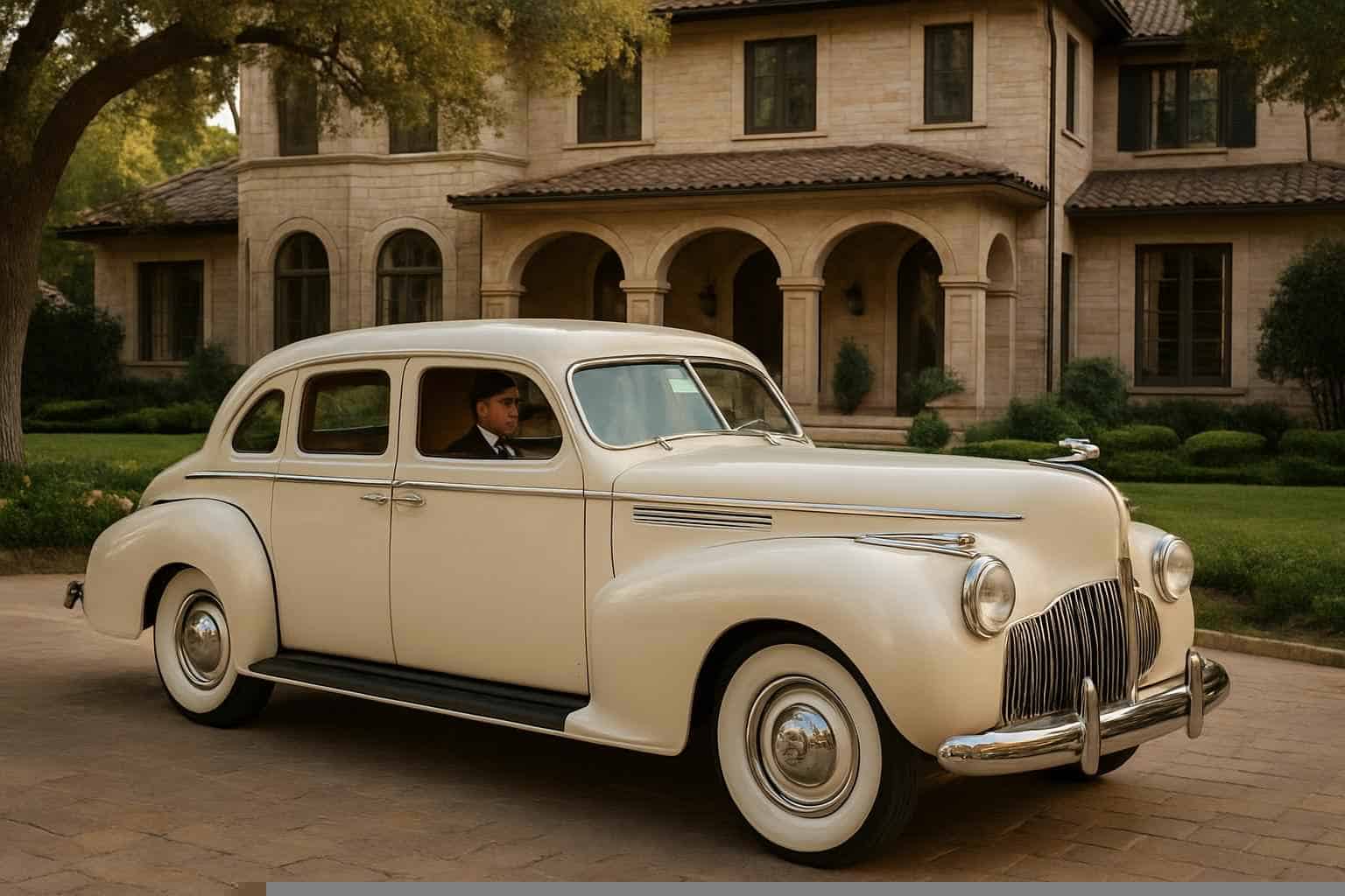Antique Vehicle Rental with Driver Services in Highland Park Texas