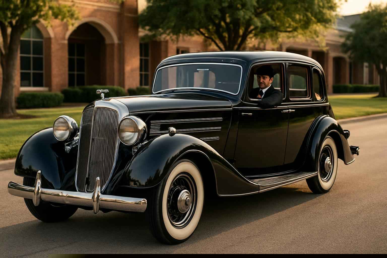 Antique Vehicle Rental with Driver Services in Lewisville Texas