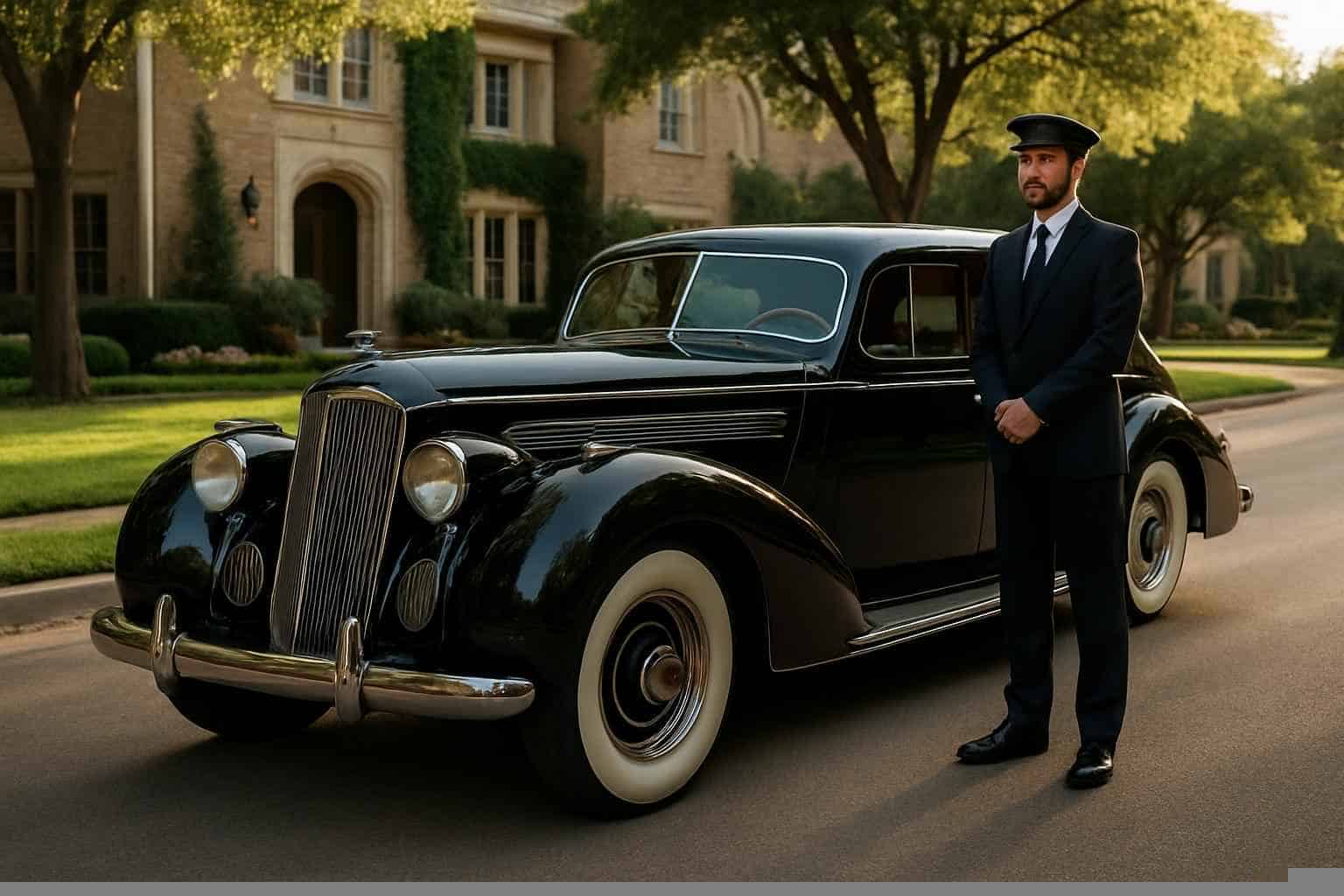 Antique Vehicle Service with Driver Highland Park TX