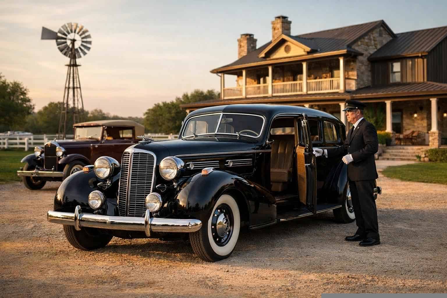 Antique Vehicles with Driver in Prosper Texas