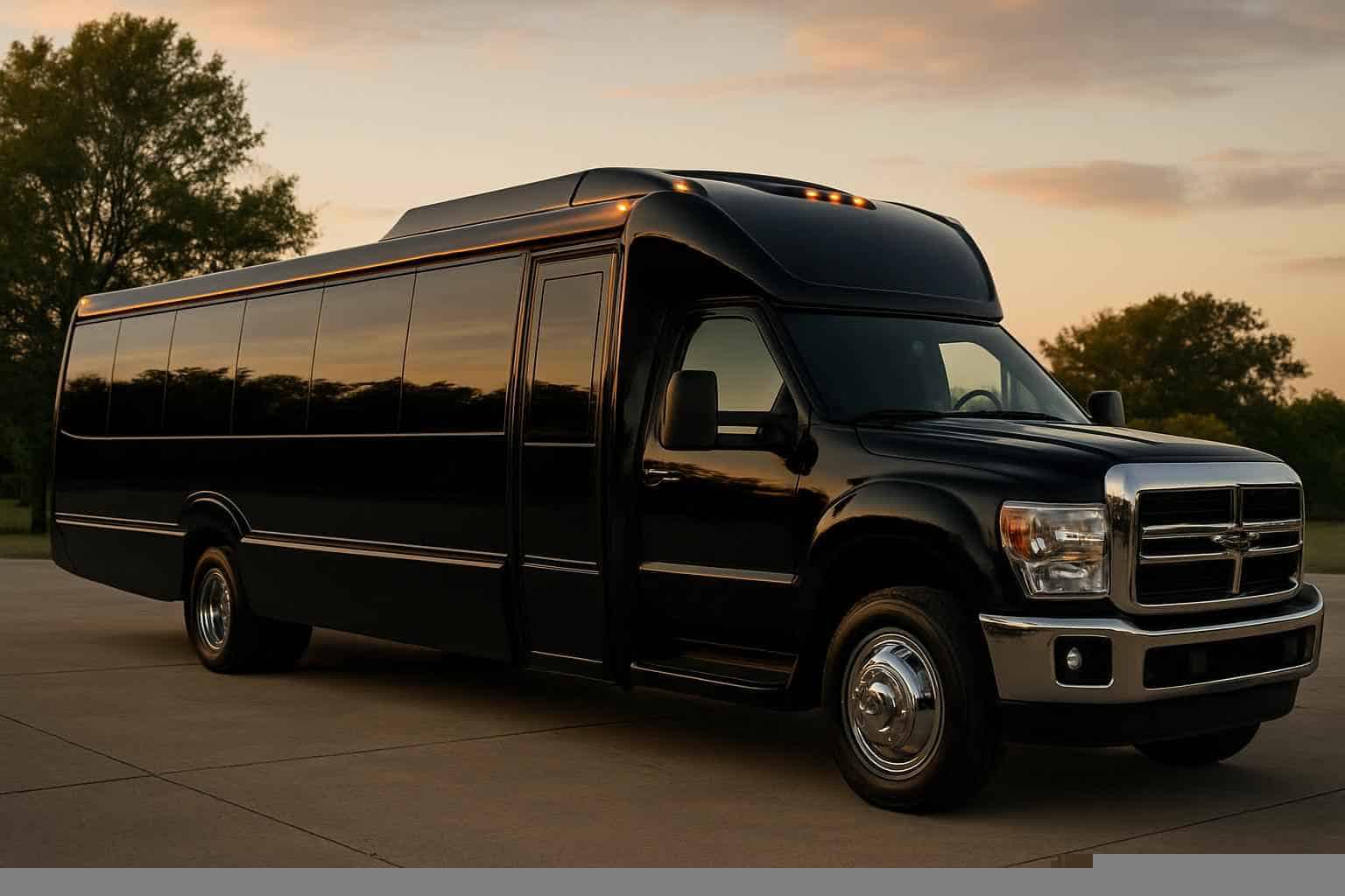 Best Black Party Bus Rental in Addison Texas