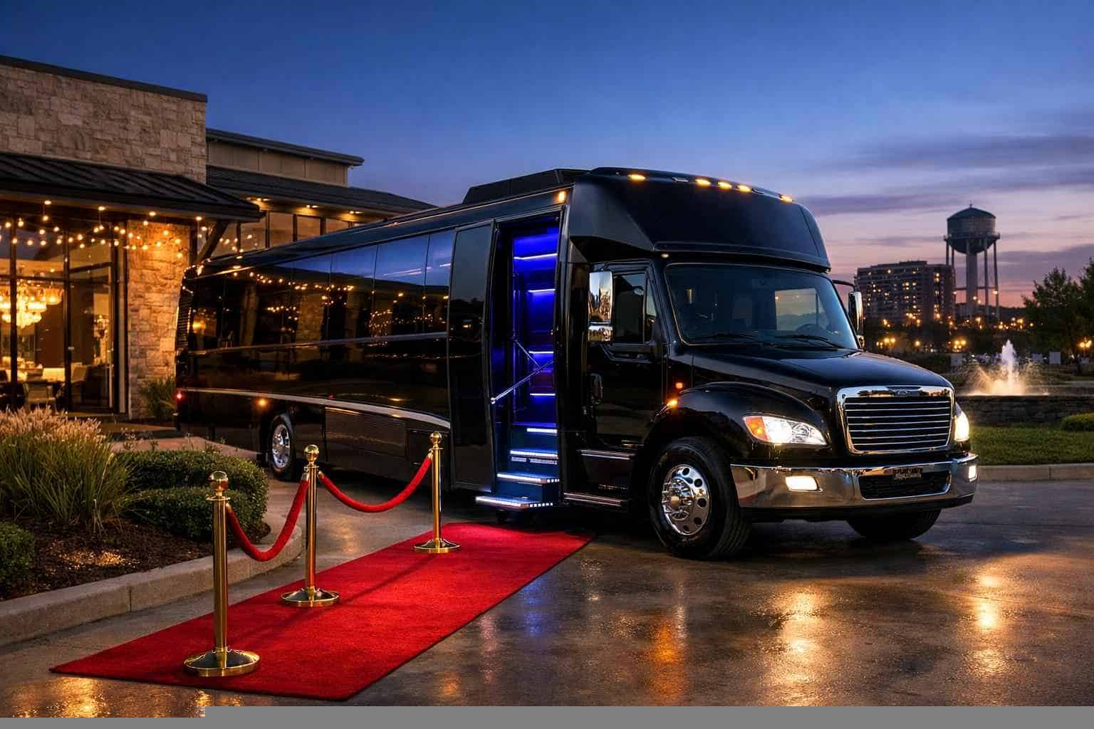 Best Black Party Bus Rental in McKinney Texas