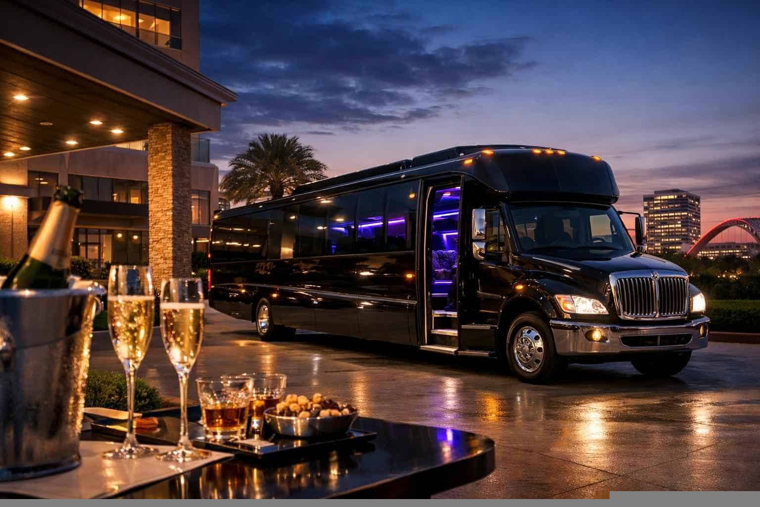 Best Black Party Bus Rental in Plano Texas