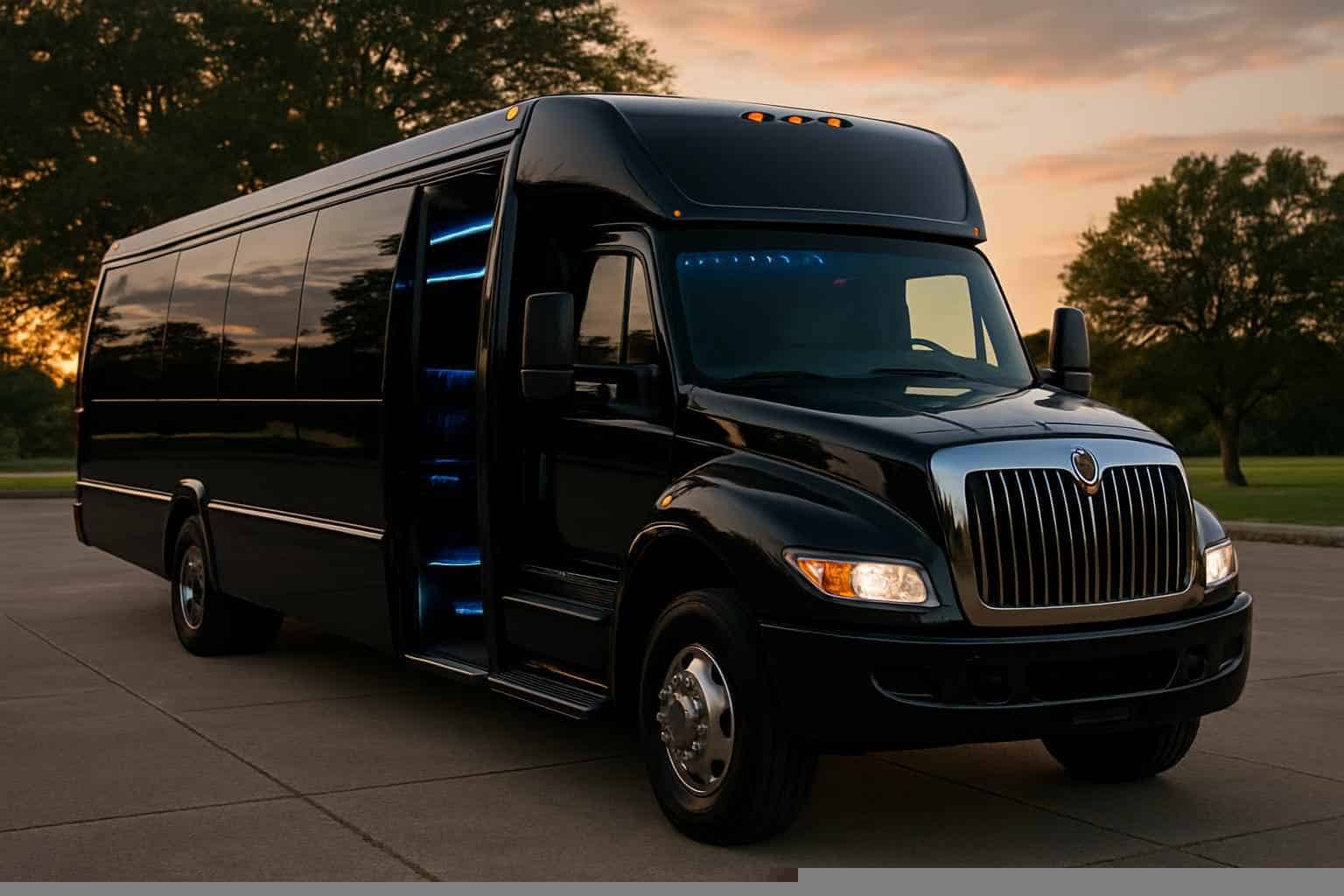 Best Black Party Bus Rental in Richardson Texas