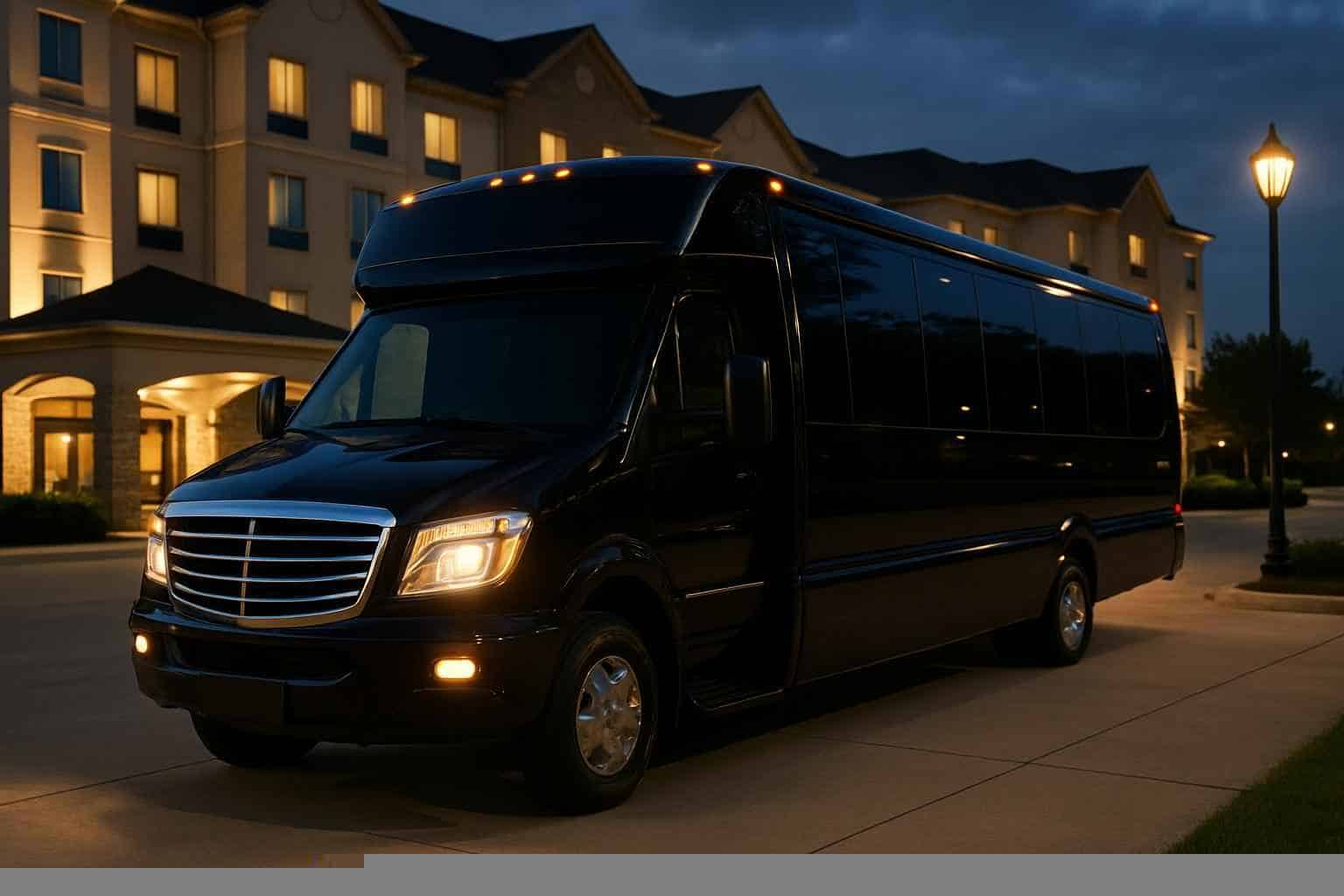 Best Black Party Bus Rental in The Colony Texas