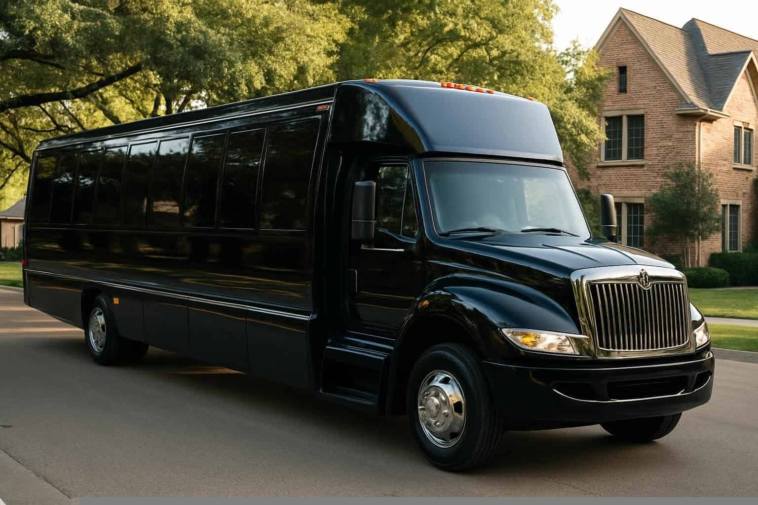 Best Black Party Bus Rental in University Park Texas