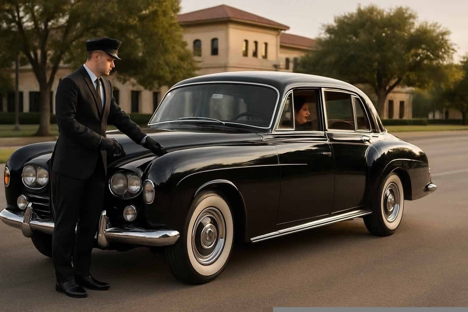 Best Classic Car Chauffeur Service in Addison Texas
