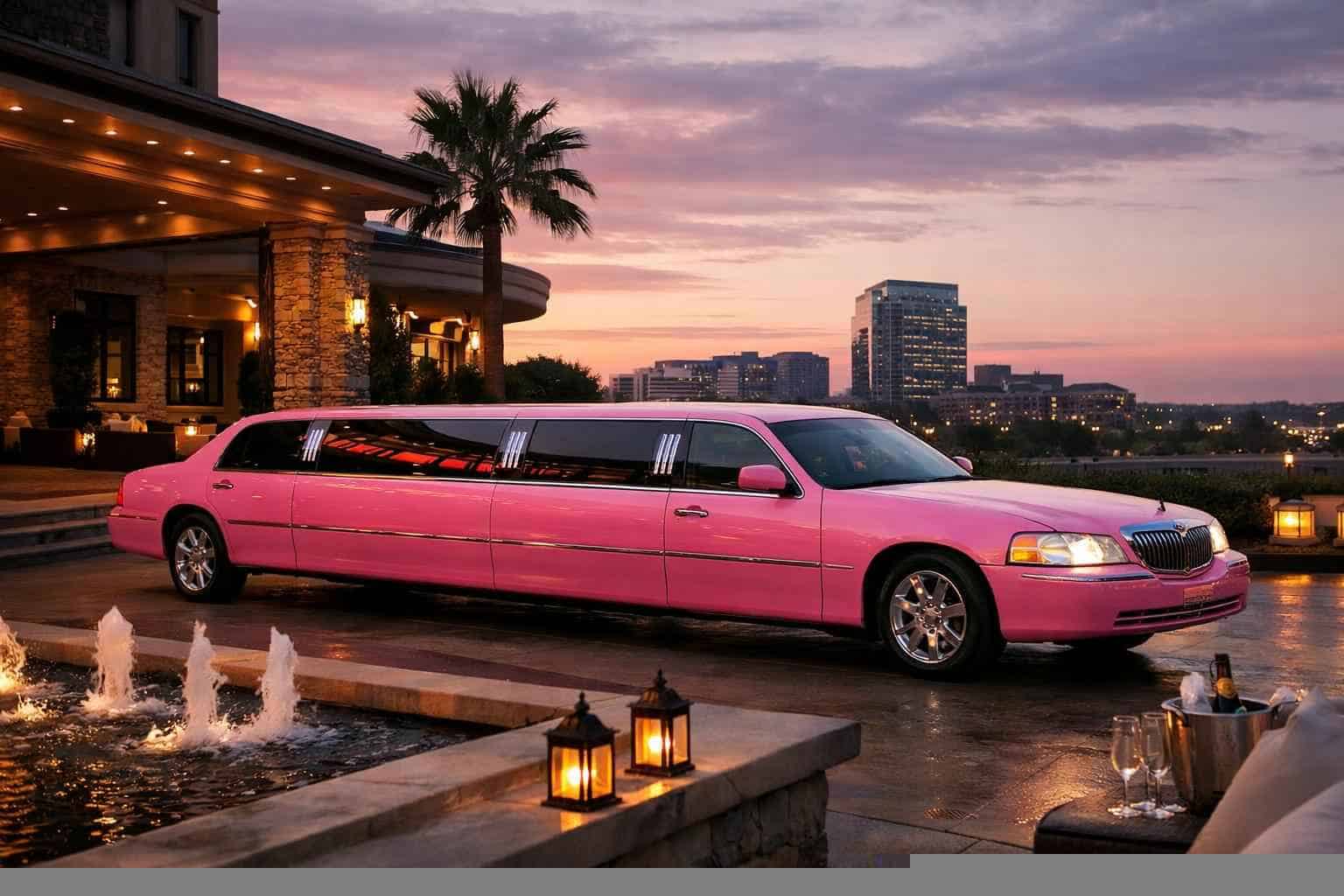 Best Pink Limo Rental in Allen Texas