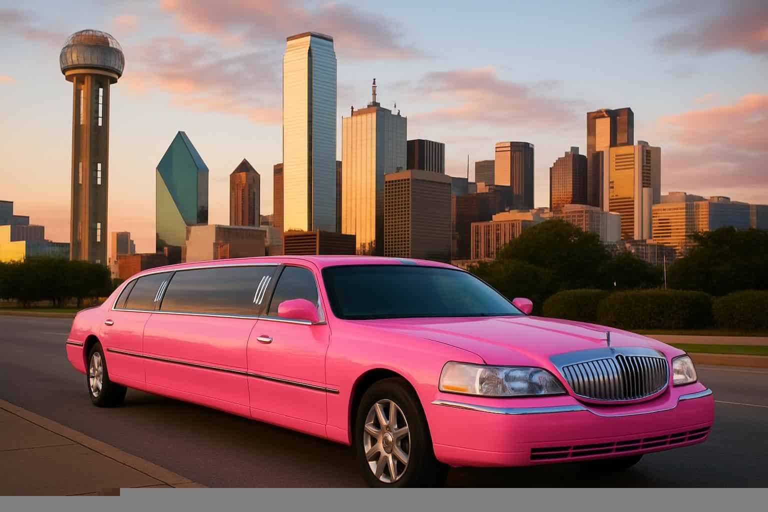 Best Pink Limo Rental in Dallas Texas