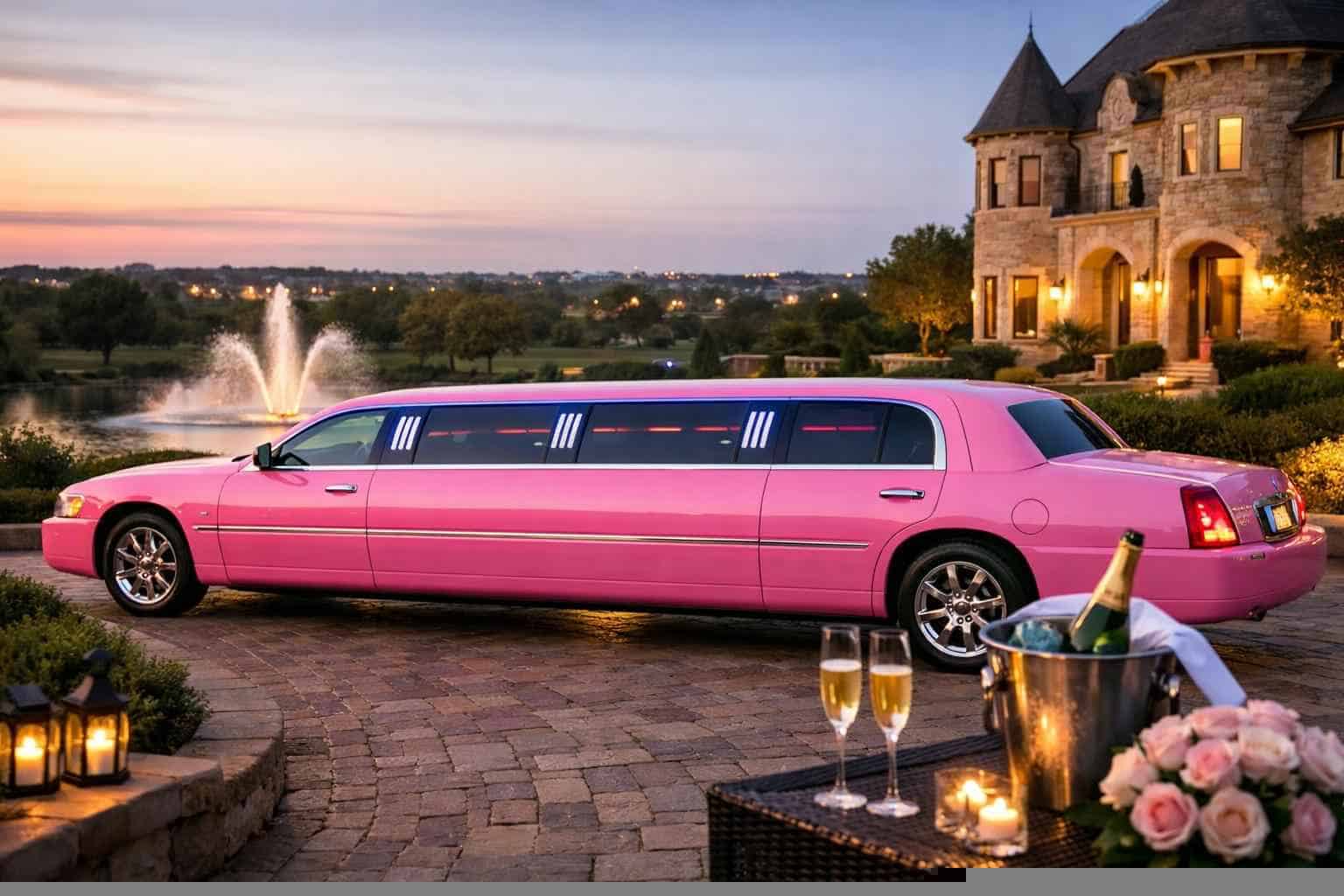 Best Pink Limo Rental in McKinney Texas
