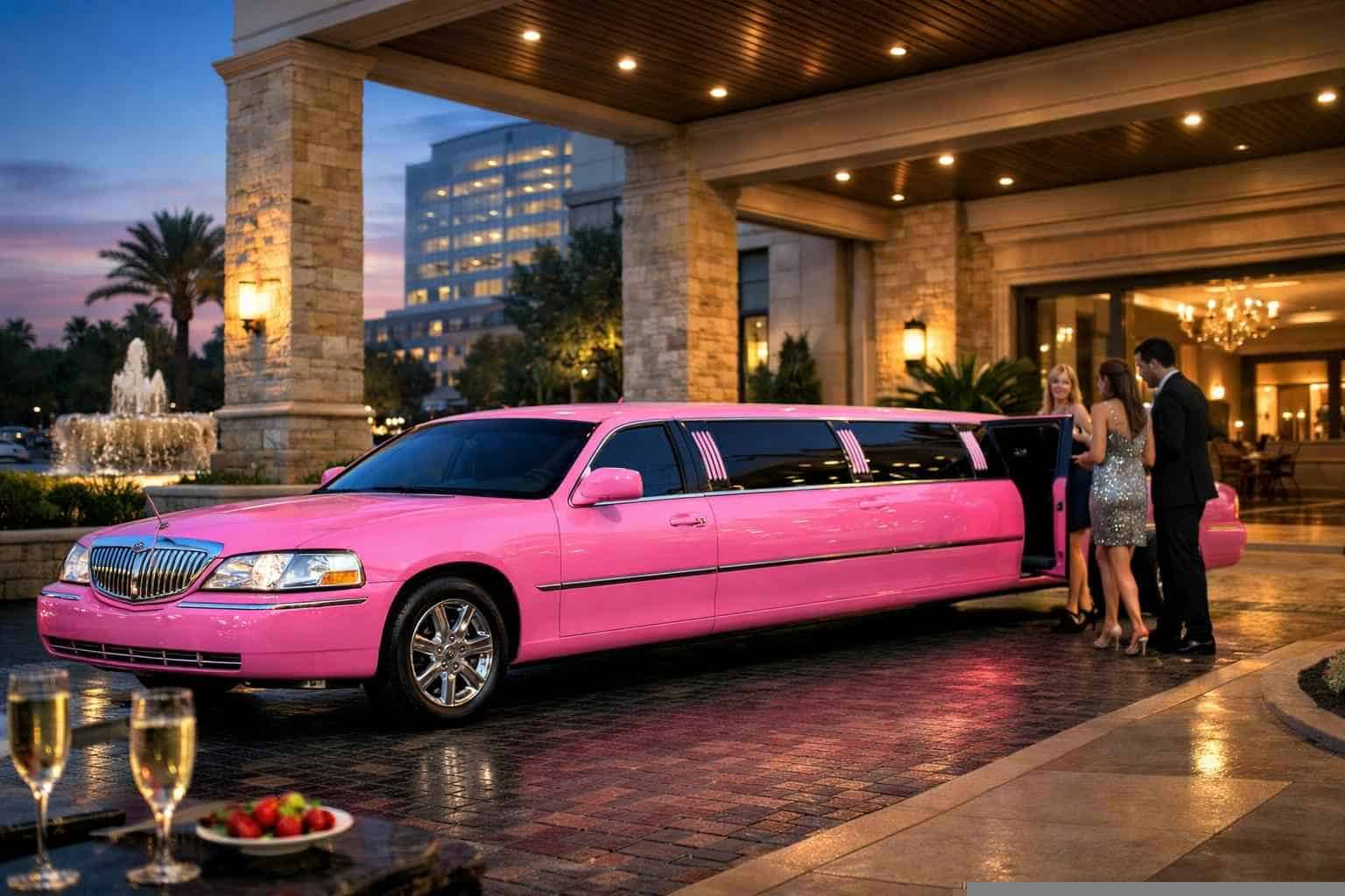 Best Pink Limo Rental in Plano Texas