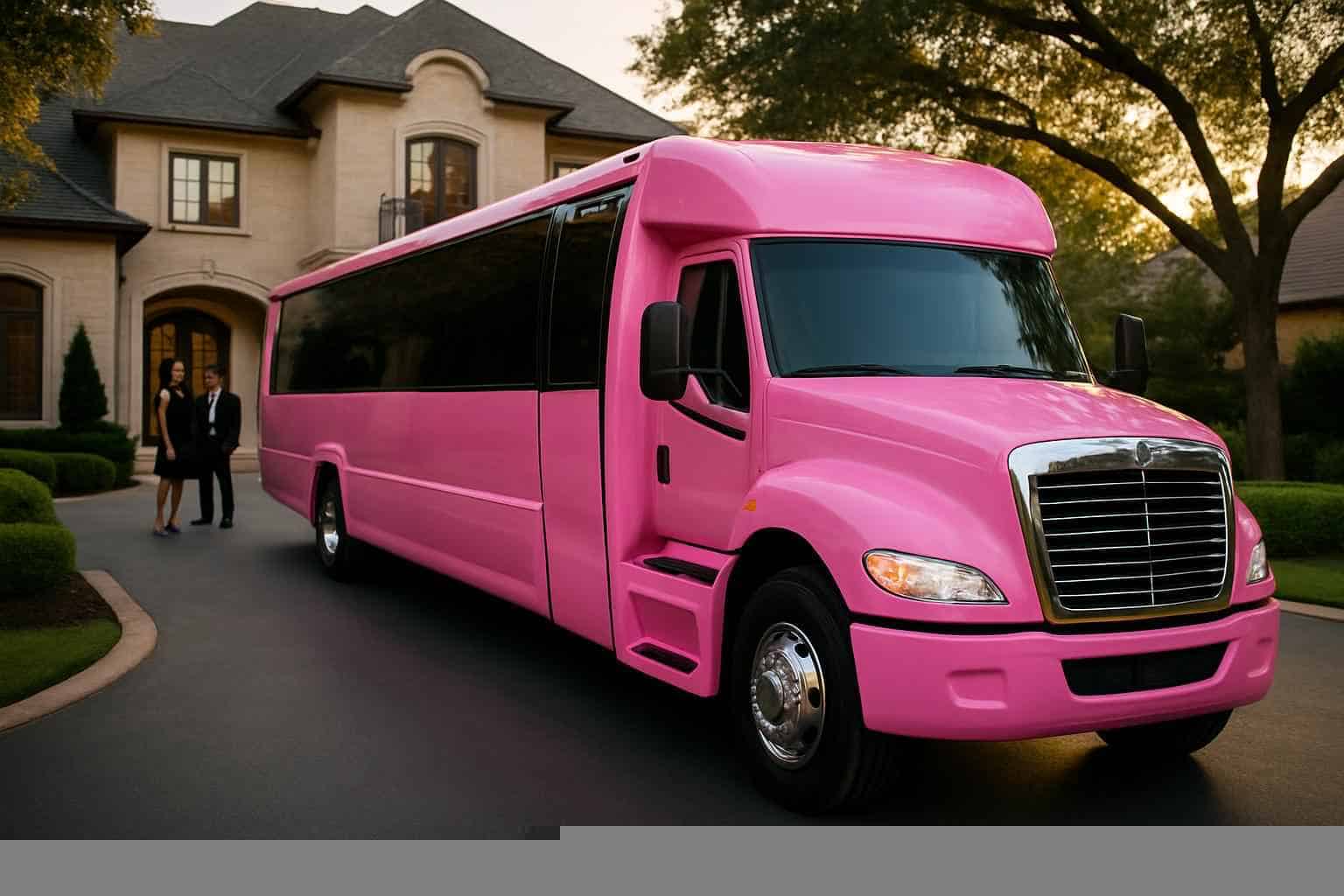 Best Pink Party Bus Rental in Coppell Texas