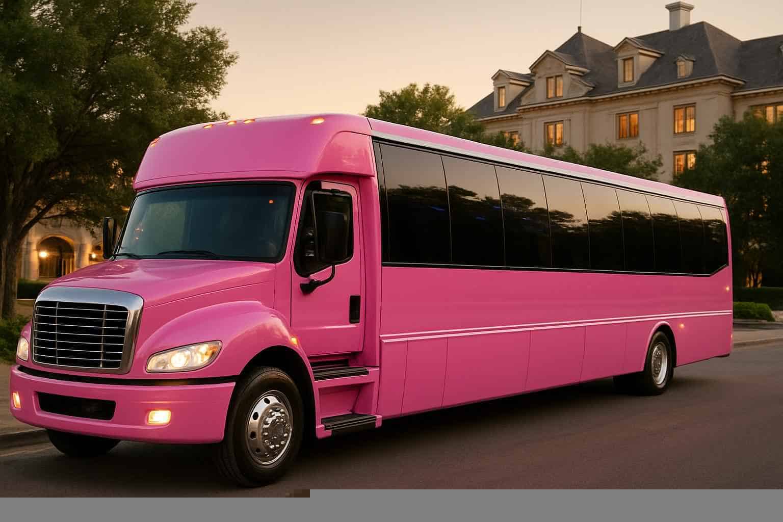 Best Pink Party Bus Rental in Grapevine Texas