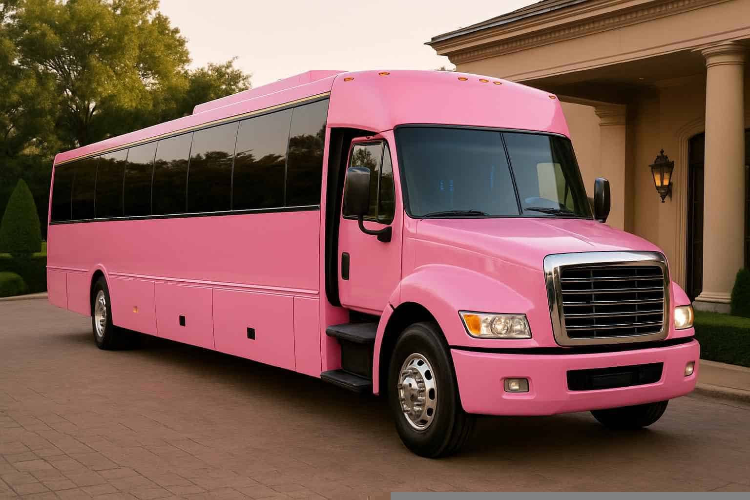 Best Pink Party Bus Rental in Irving Texas