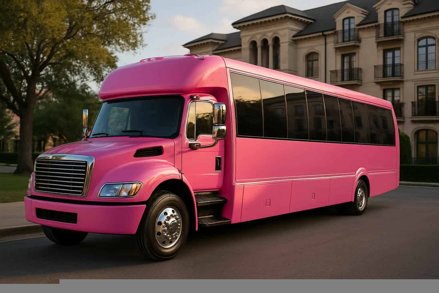 Best Pink Party Bus Rental in Lewisville Texas