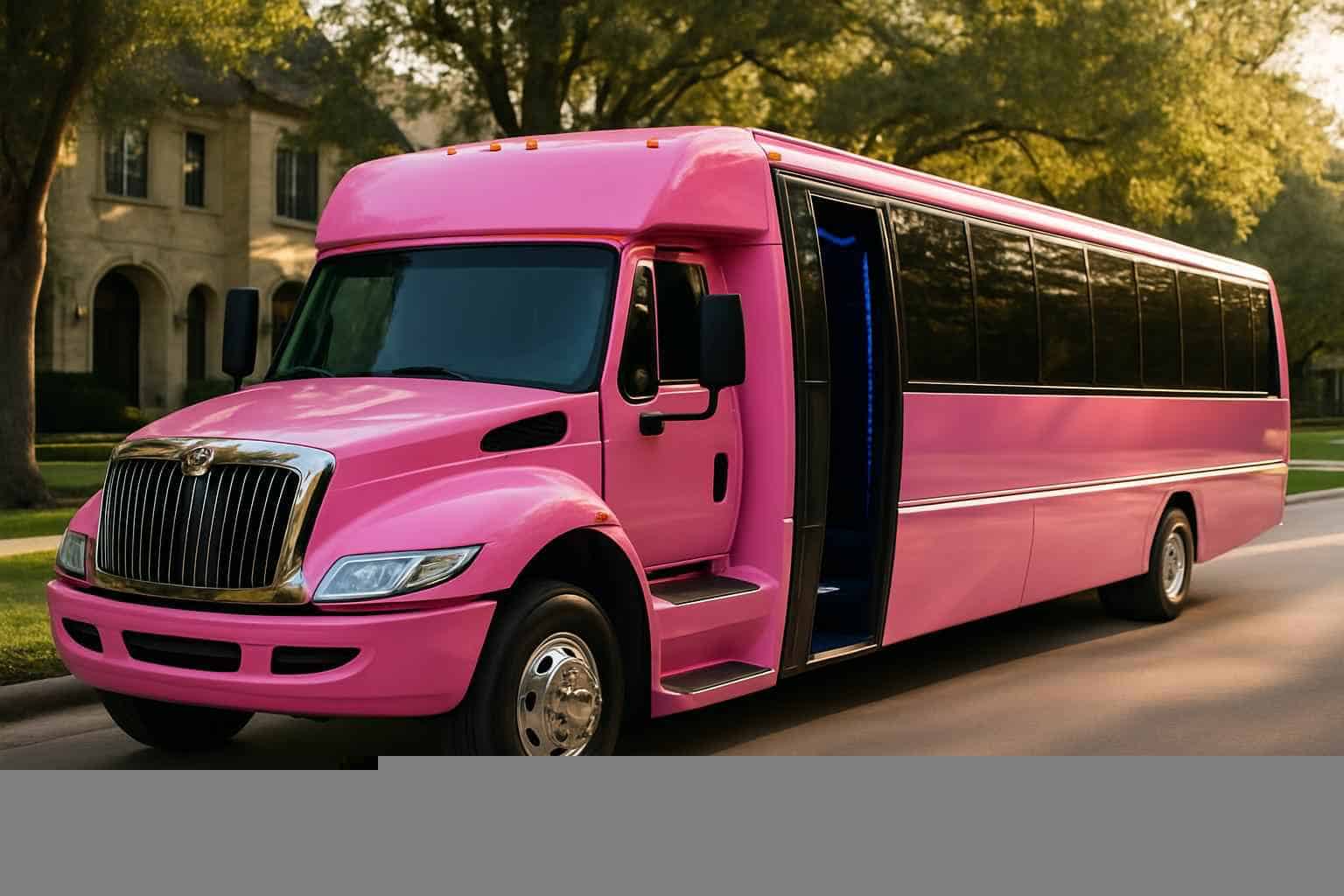 Best Pink Party Bus Rental in University Park Texas