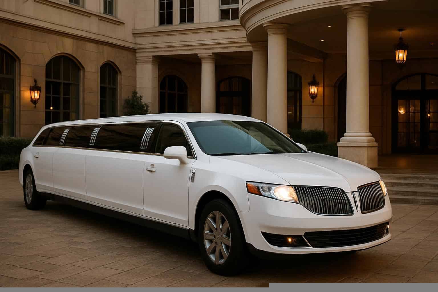 Best White Limo Rental in Addison Texas
