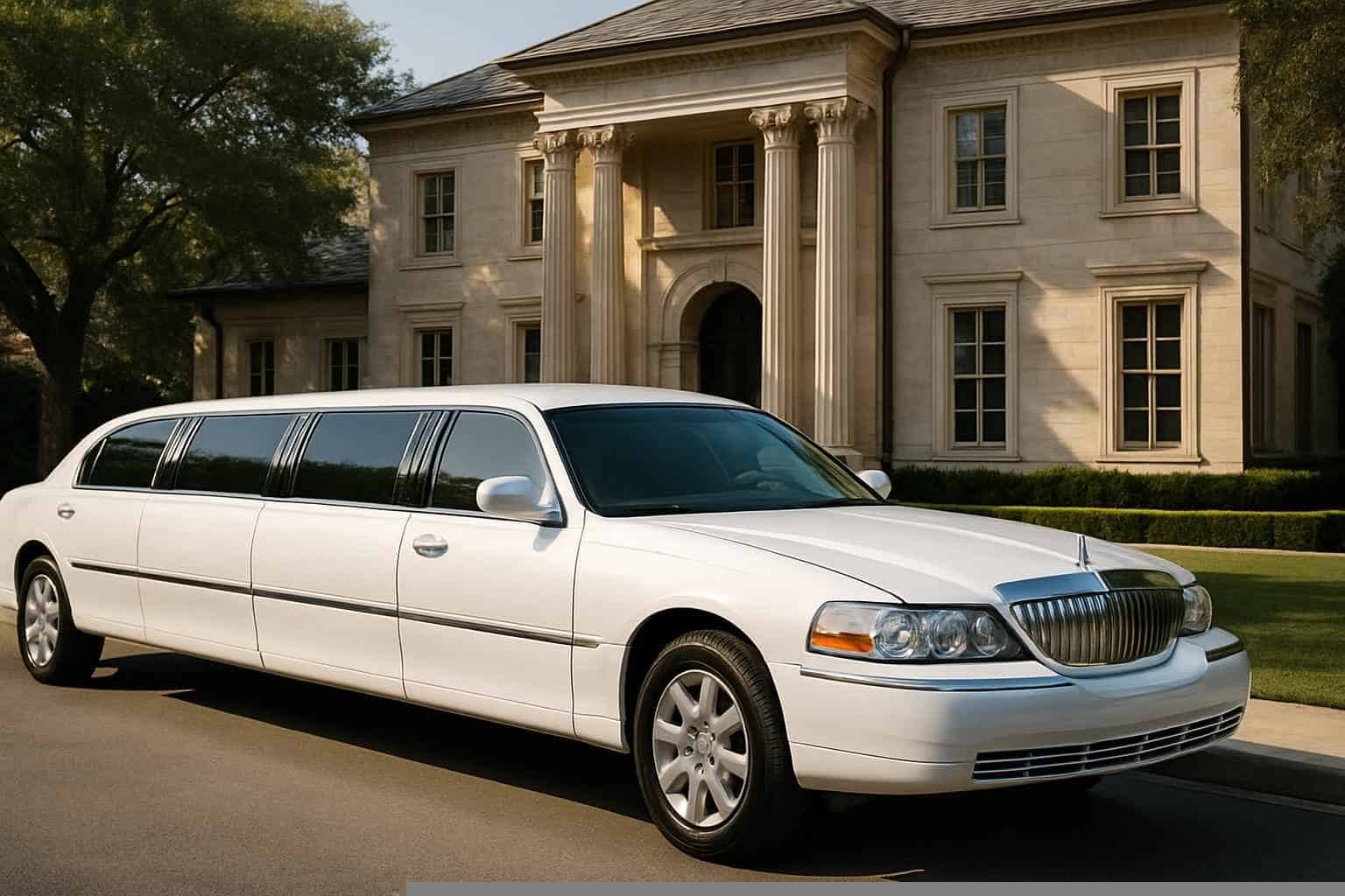 Best White Limo Rental in Highland Park Texas