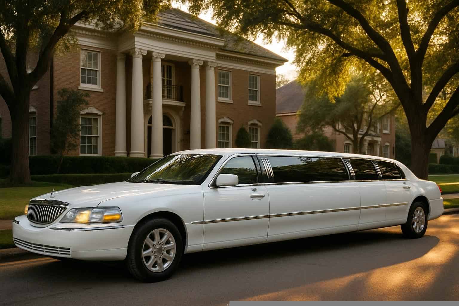 Best White Limo Rental in University Park Texas