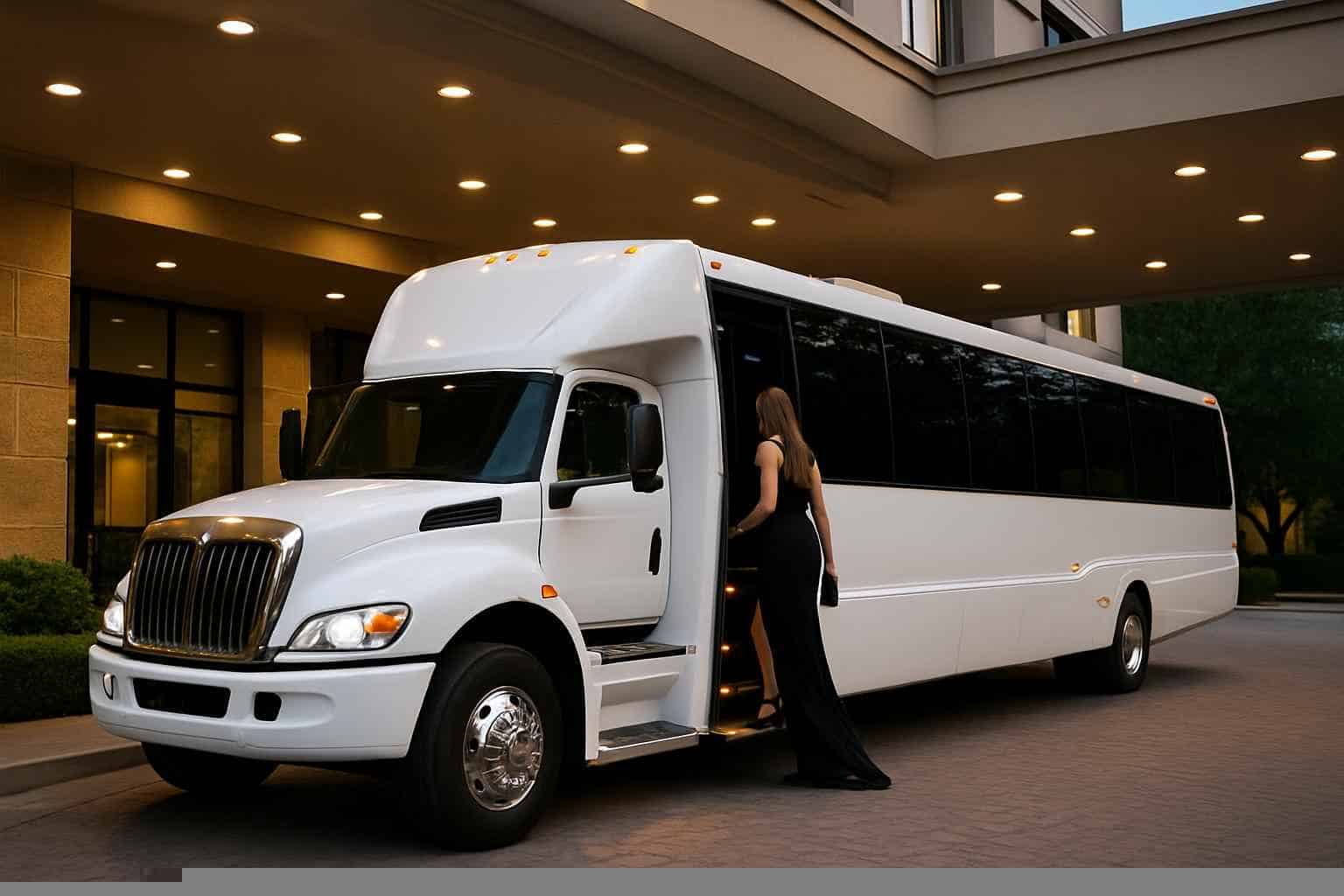 Best White Party Bus Rental in Irving Texas