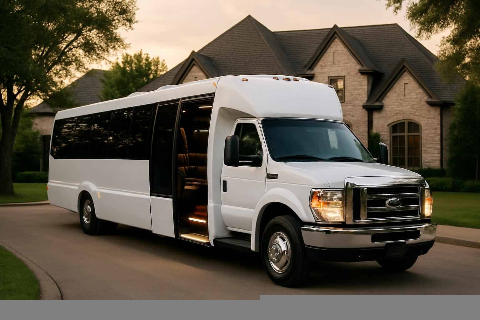 Best White Party Bus Rental in Southlake Texas