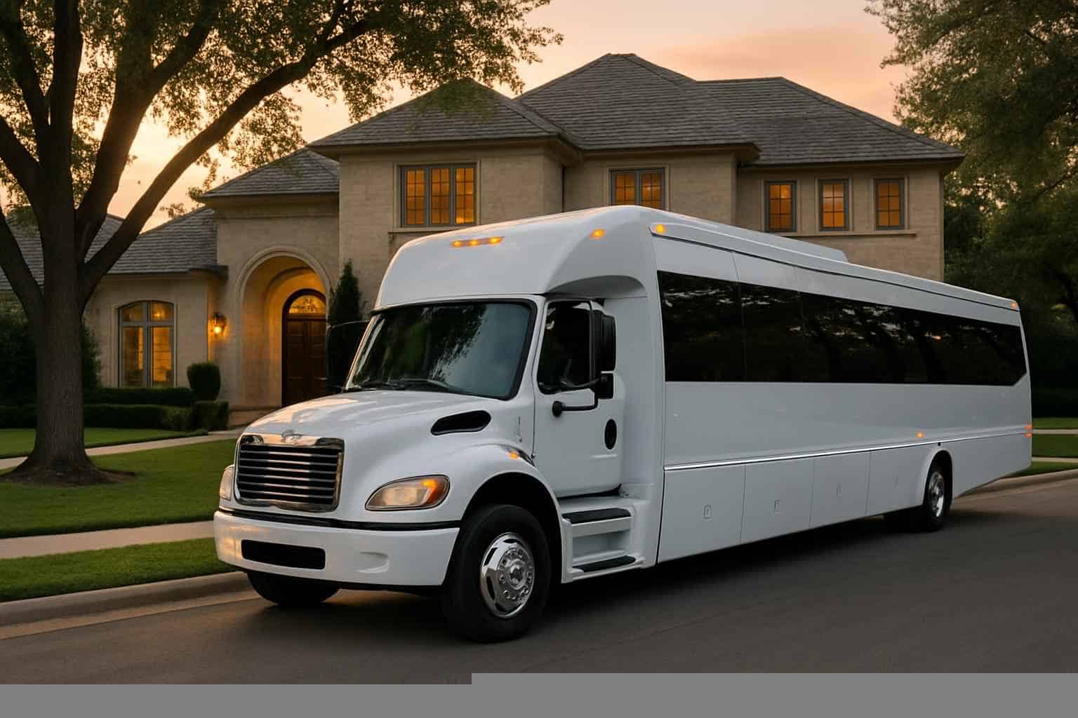 Best White Party Bus Rental in University Park Texas