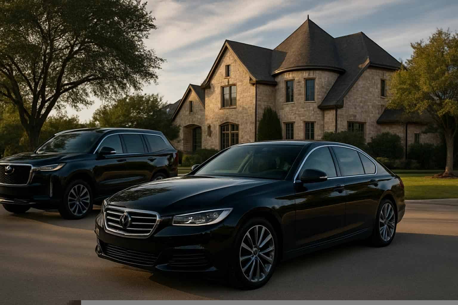 Black Cars in Flower Mound Texas