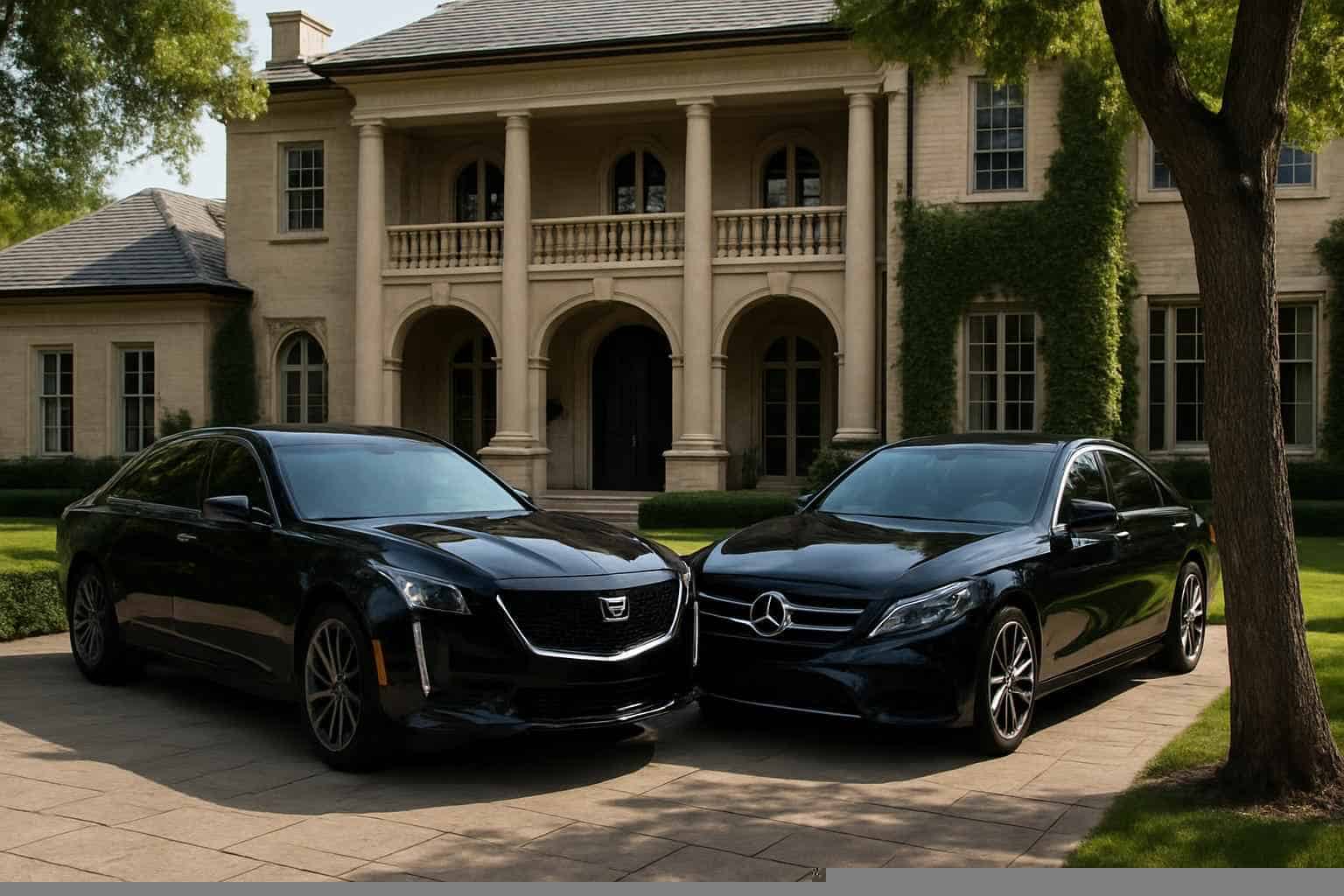 Black Cars in Highland Park Texas