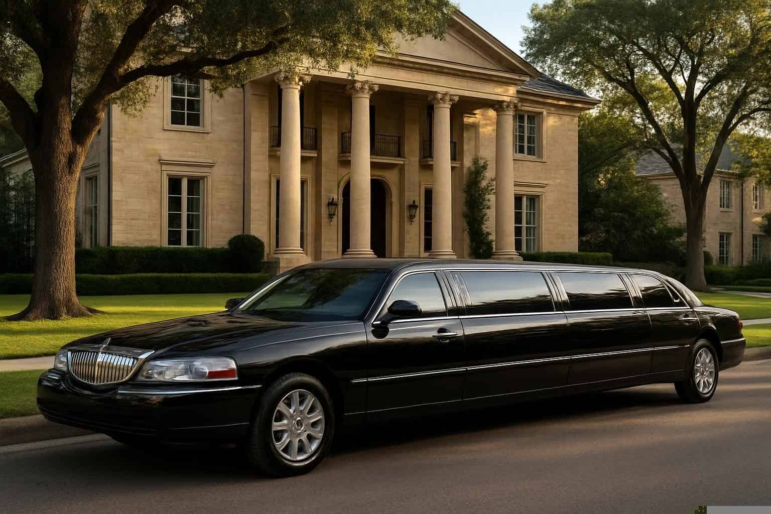 Black Limousines in Highland Park Texas