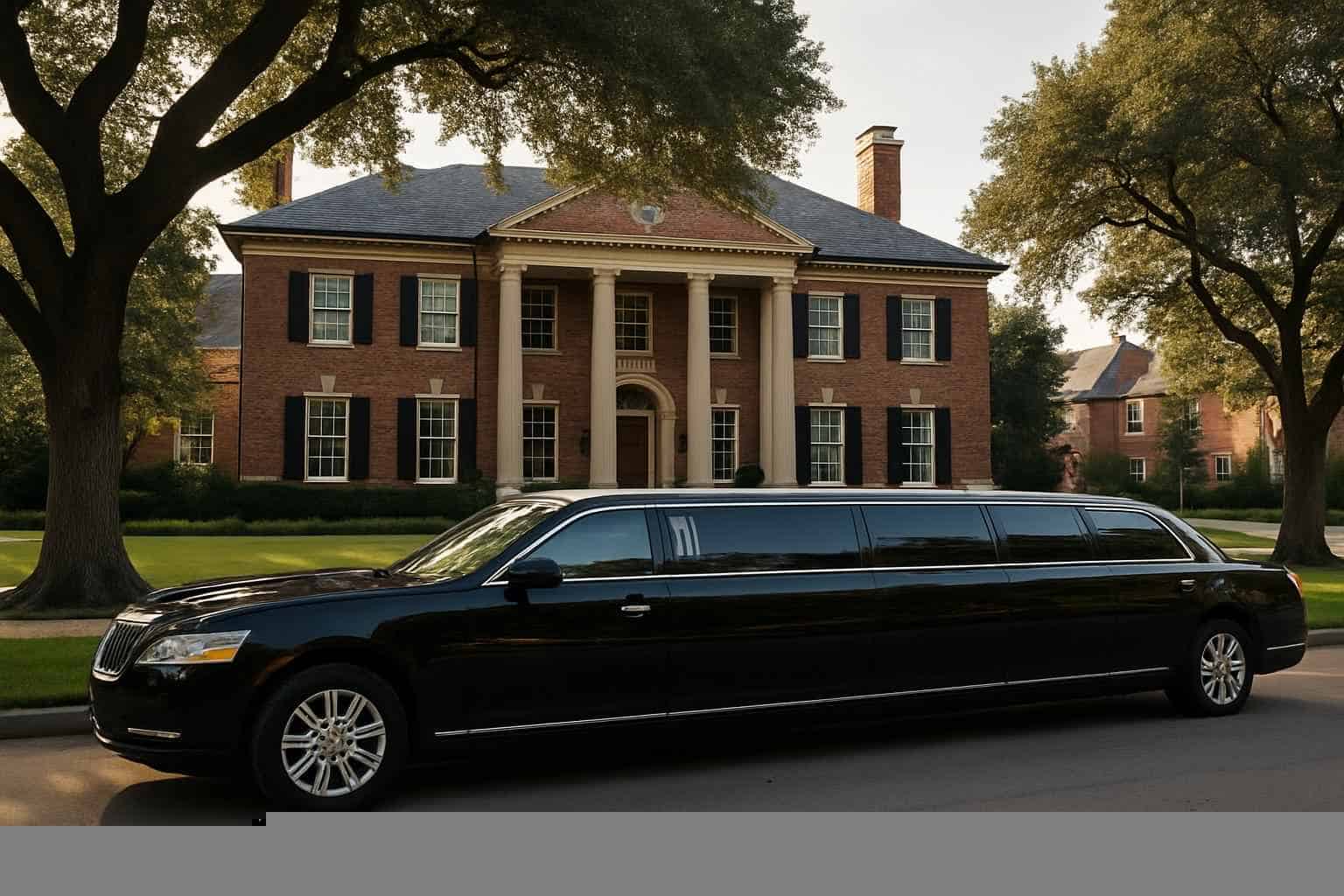 Black Limousines in University Park Texas