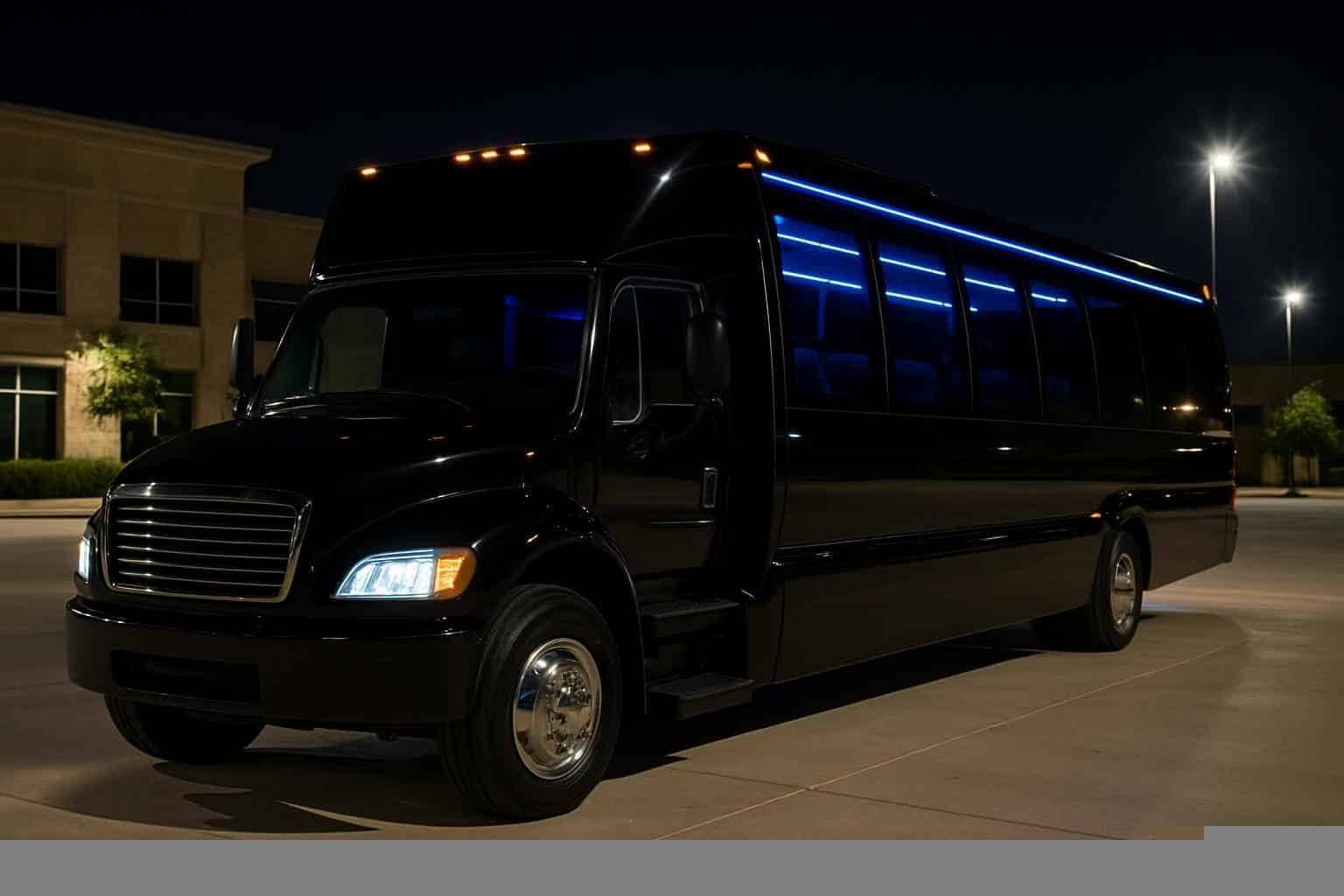 Black Party Bus Rental Addison TX