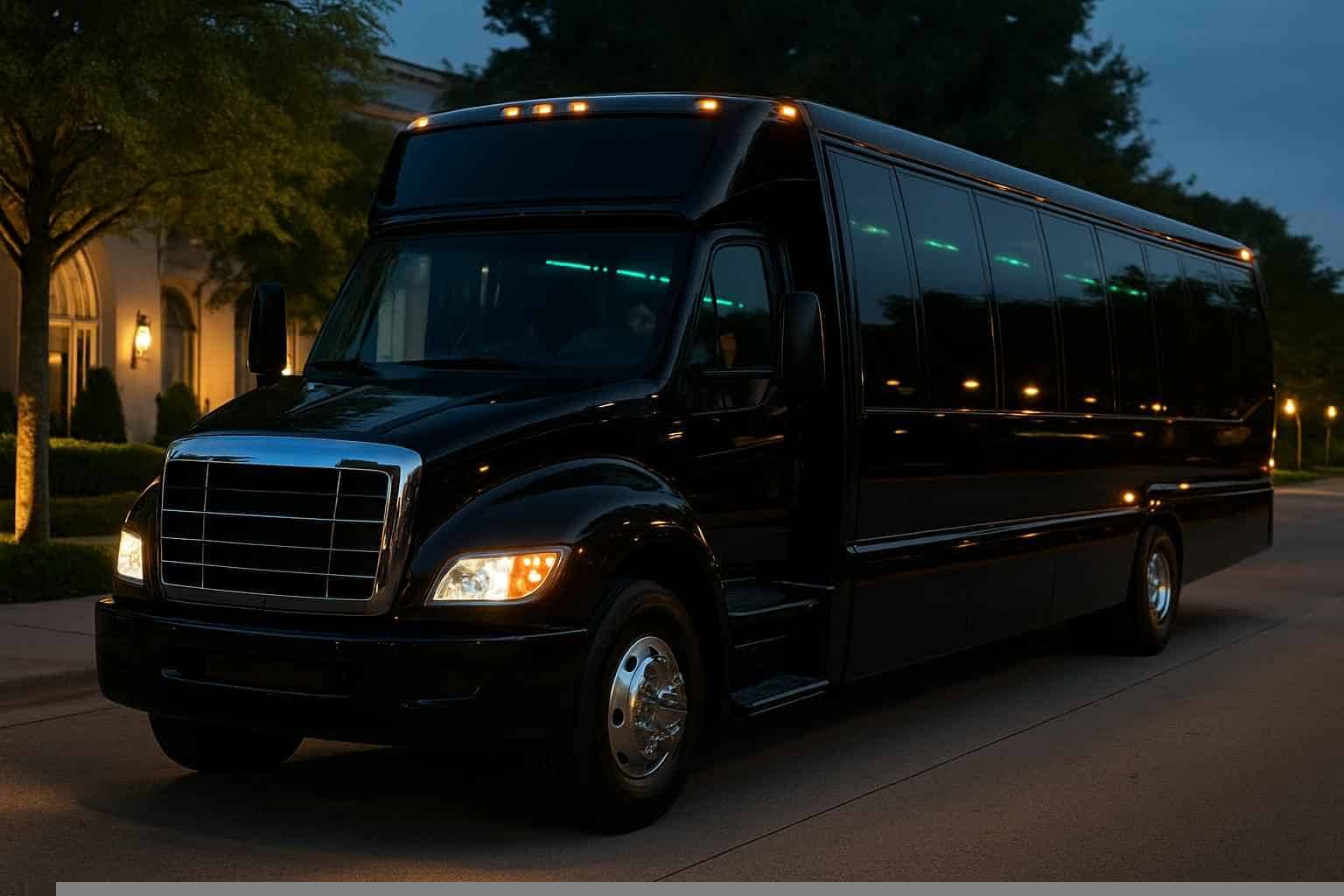 Black Party Bus Rental Carrollton TX