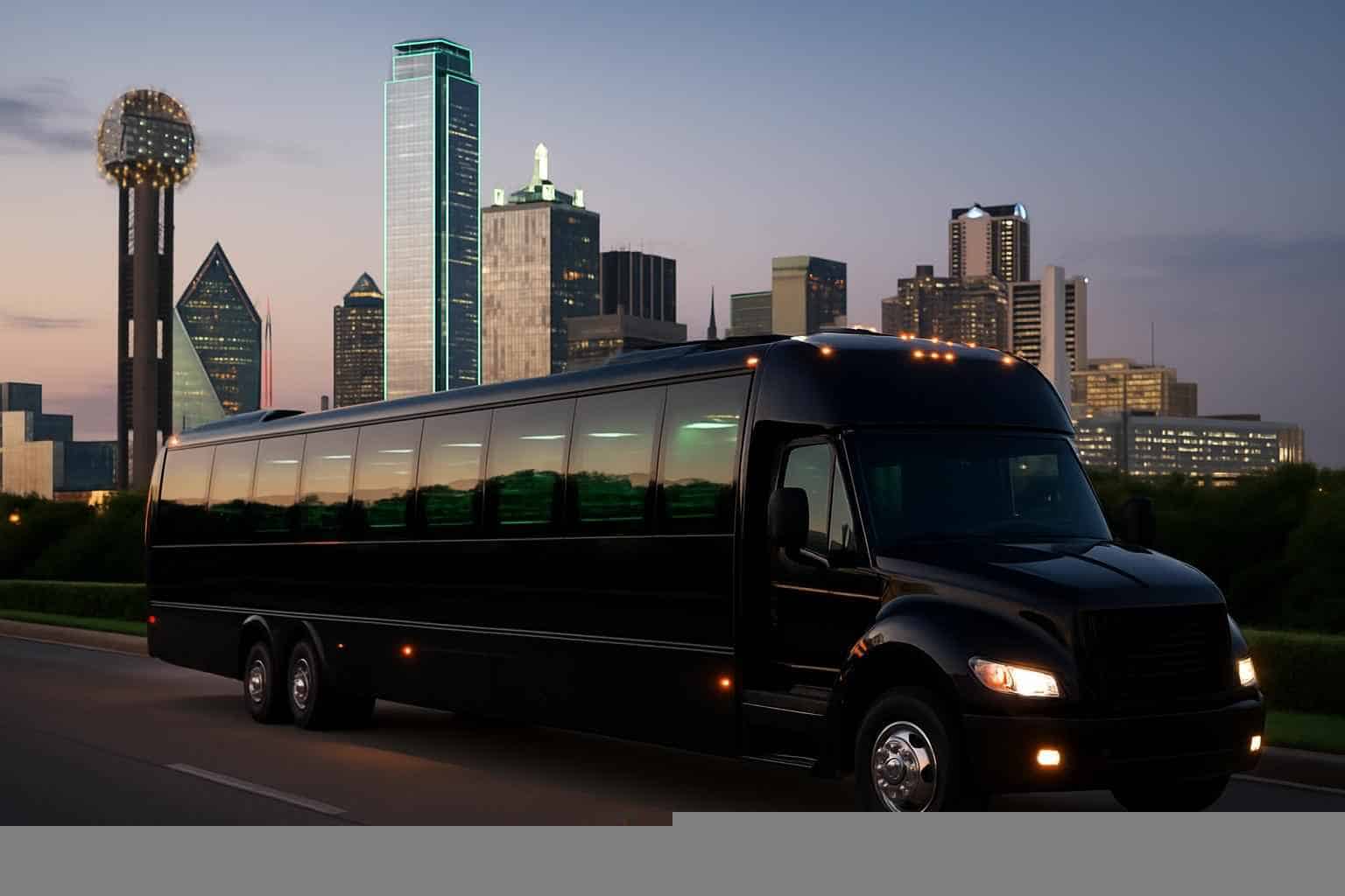 Black Party Bus Rental Dallas TX