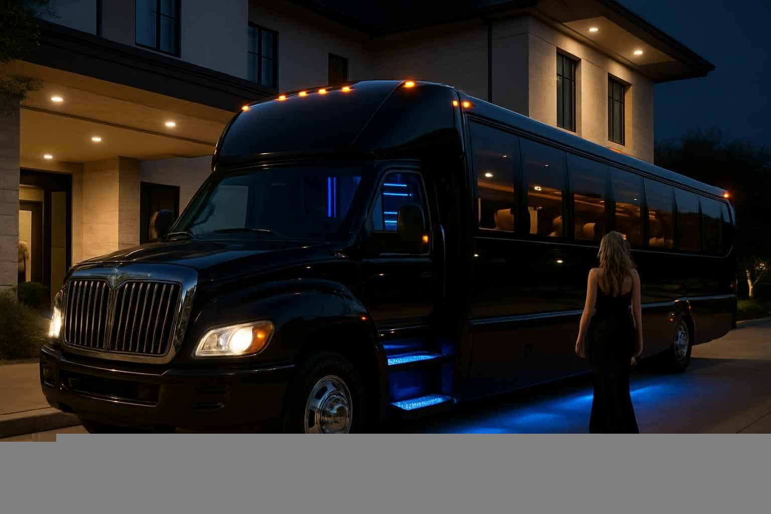 Black Party Bus Rental Farmers Branch TX