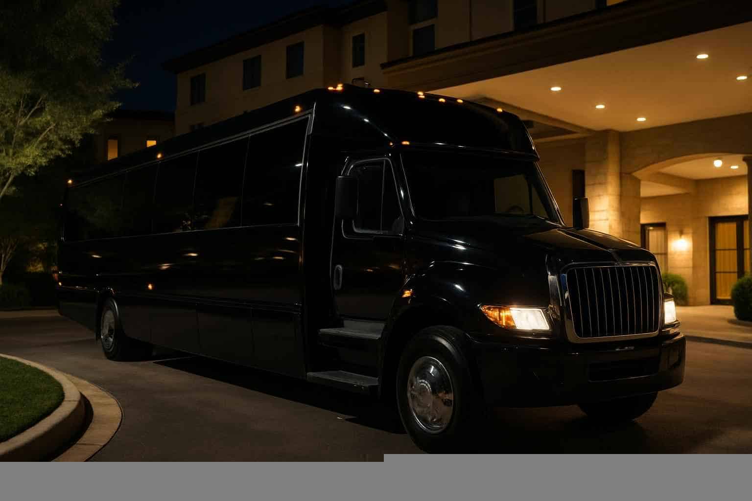 Black Party Bus Rental Irving TX