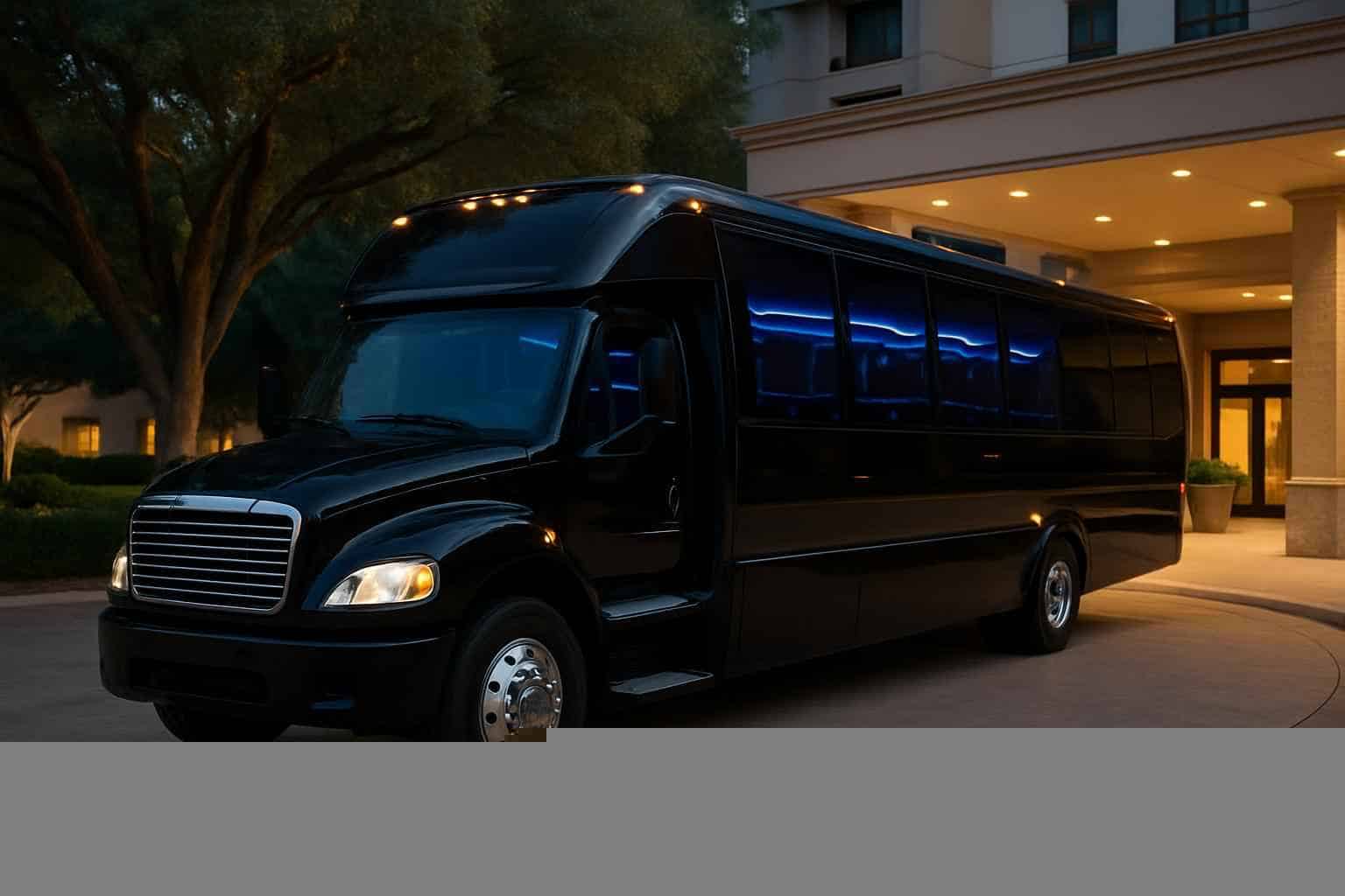 Black Party Bus Rental Lewisville TX
