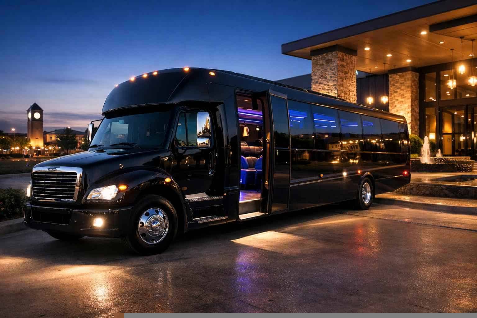 Black Party Bus Rental Near Me Allen TX