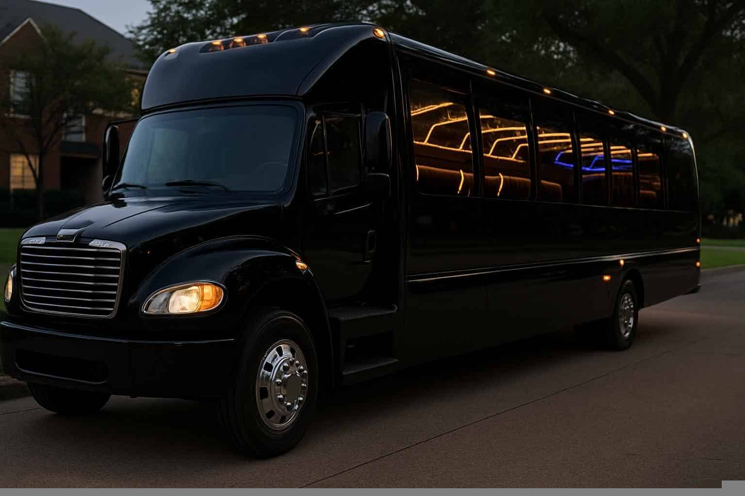 Black Party Bus Rental Near Me Coppell TX