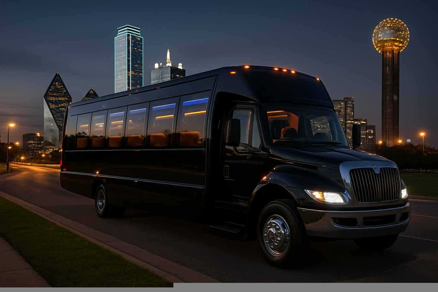 Black Party Bus Rental Near Me Dallas TX