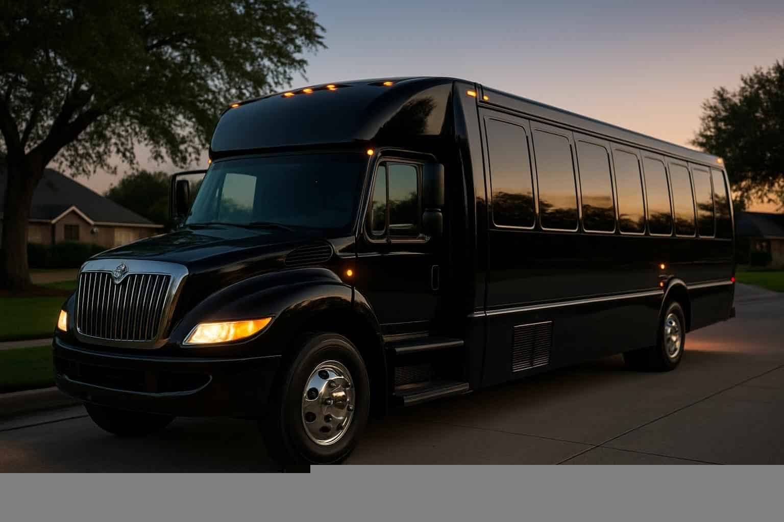 Black Party Bus Rental Near Me Flower Mound TX
