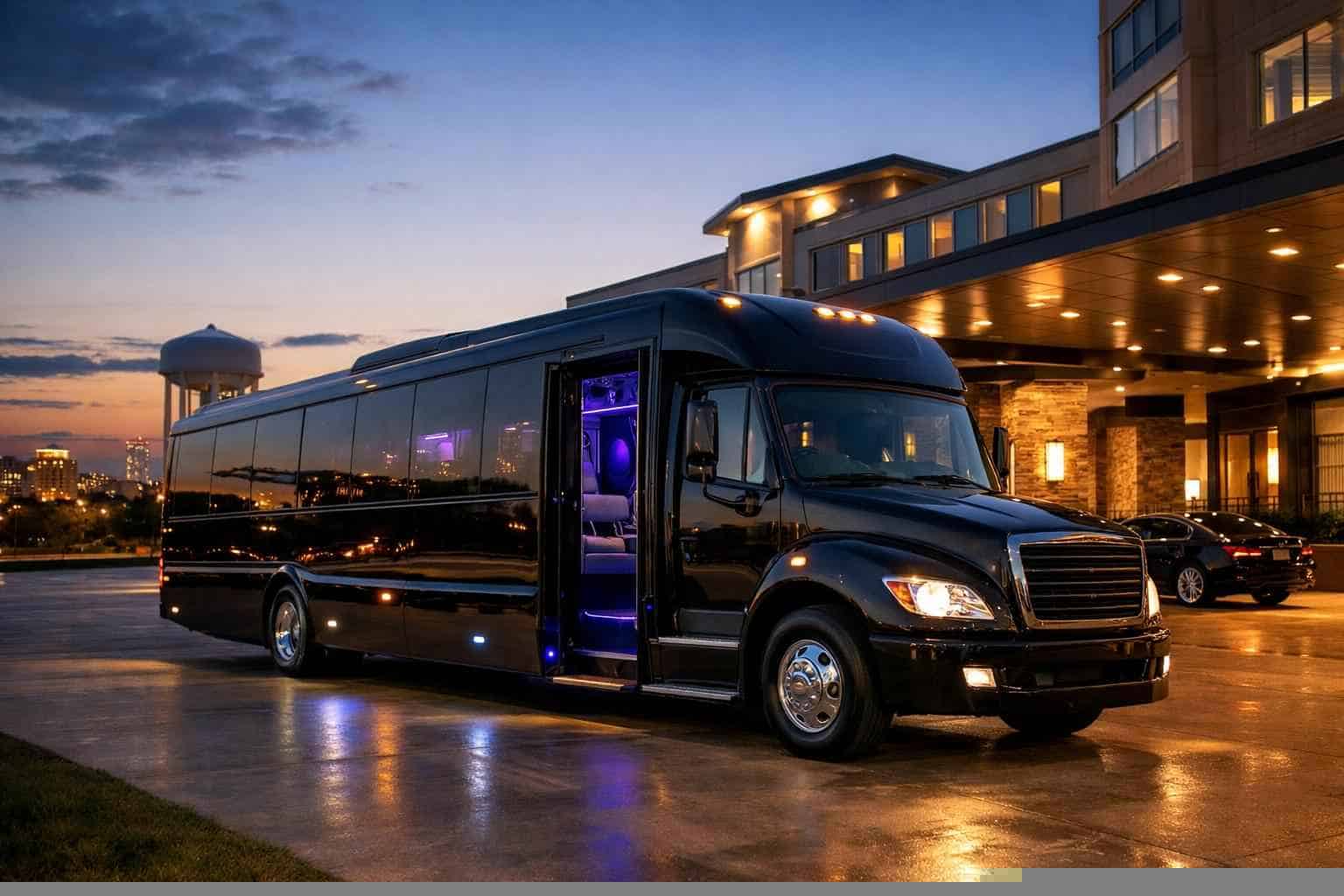 Black Party Bus Rental Near Me Frisco TX