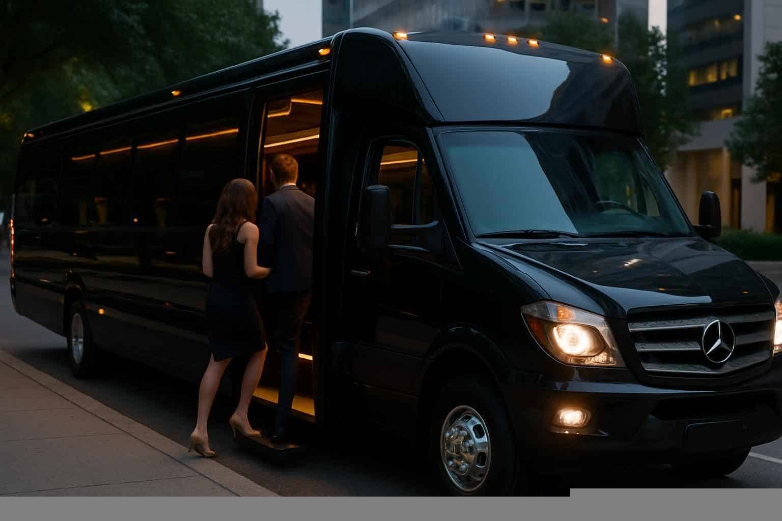 Black Party Bus Rental Near Me Irving TX