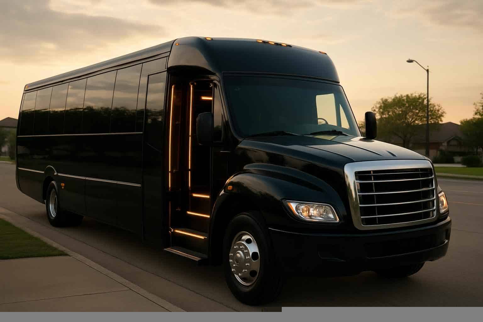 Black Party Bus Rental Near Me Lewisville TX