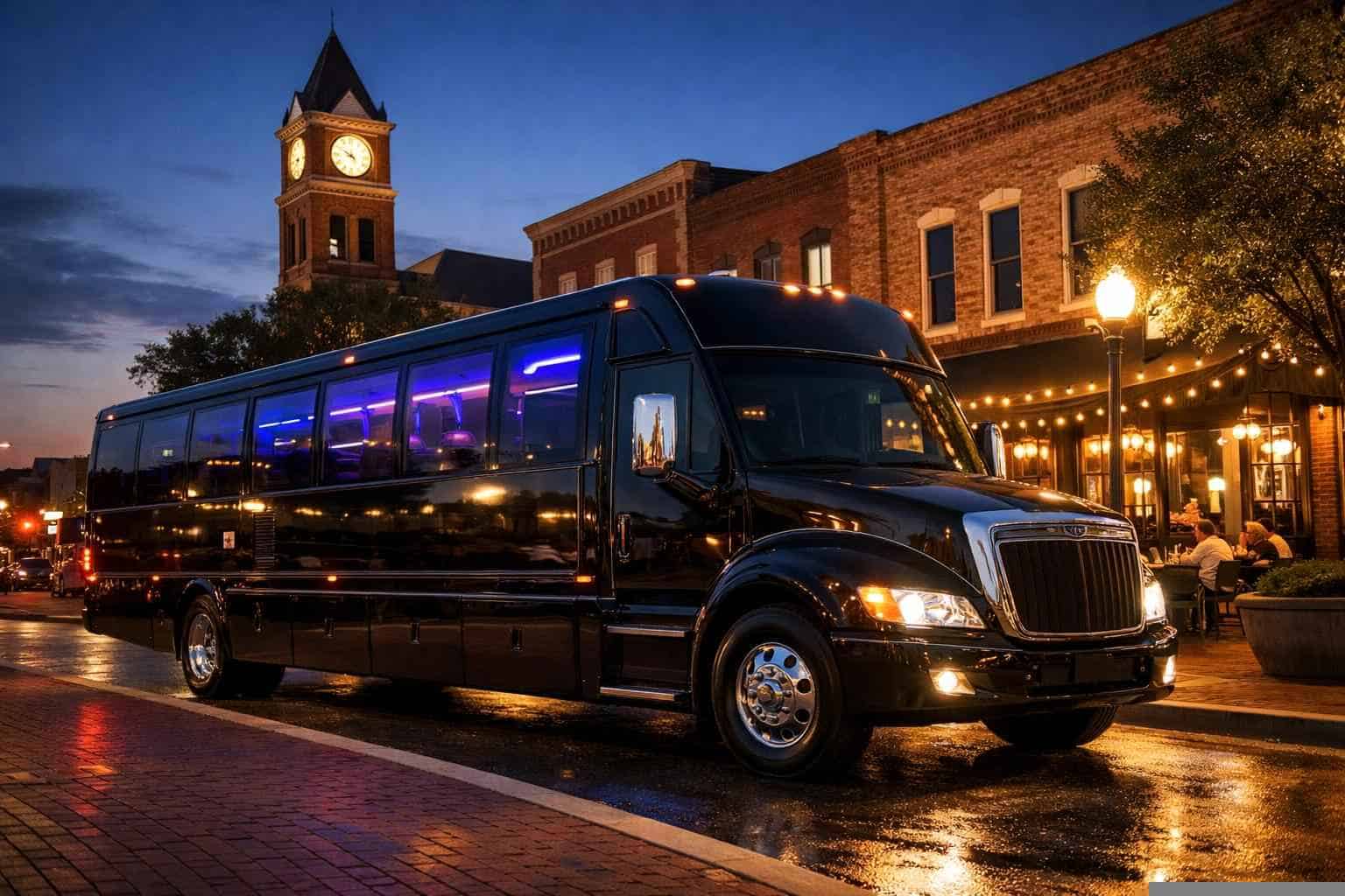 Black Party Bus Rental Near Me McKinney TX