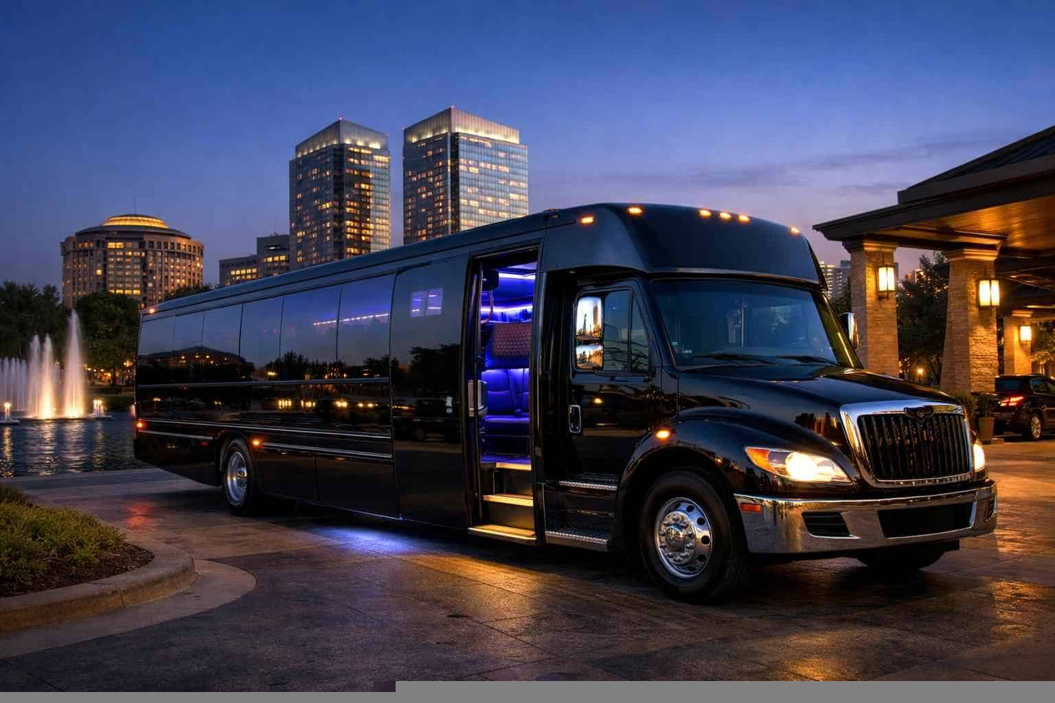 Black Party Bus Rental Near Me Plano TX