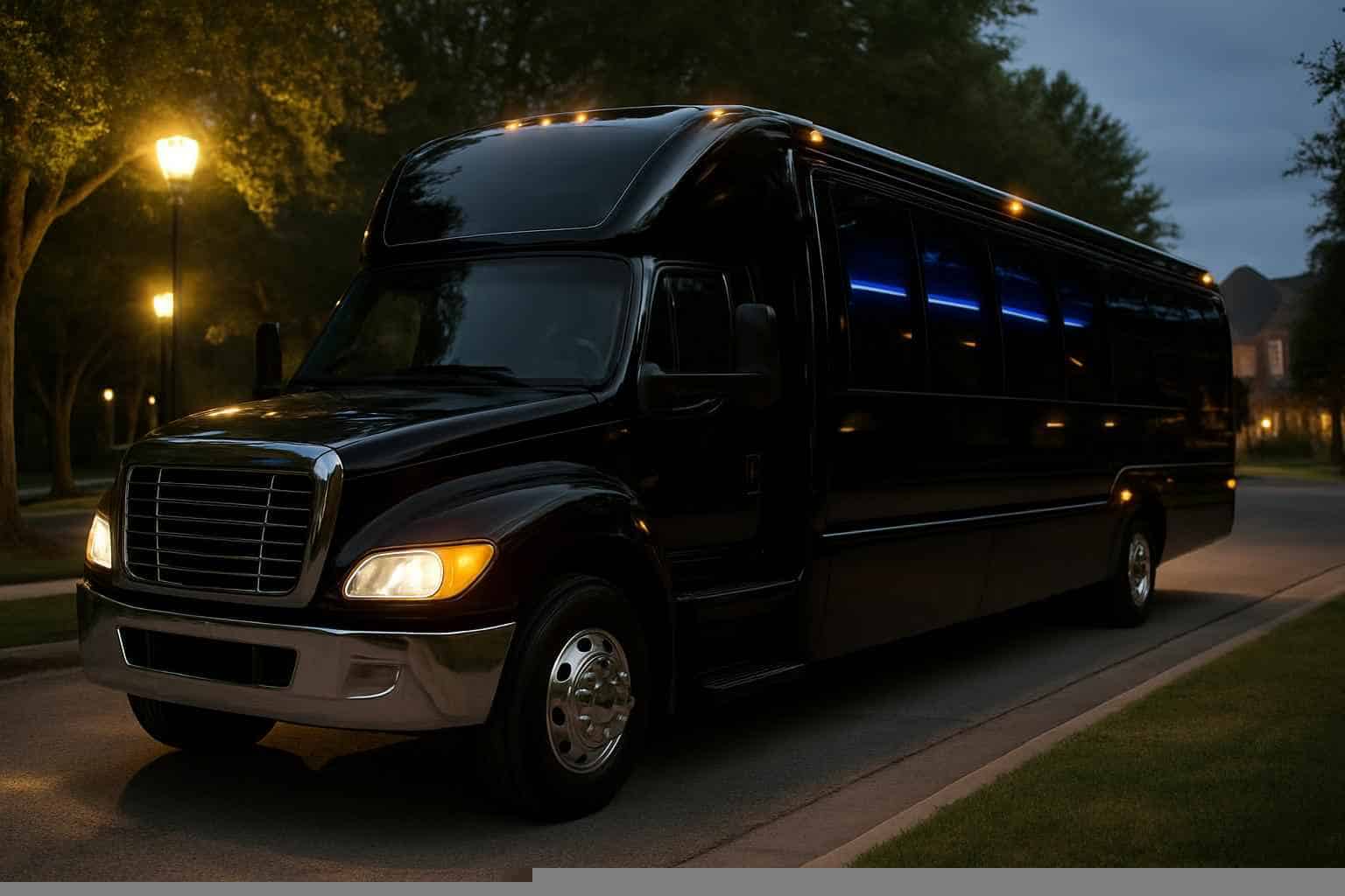 Black Party Bus Rental Near Me Richardson TX