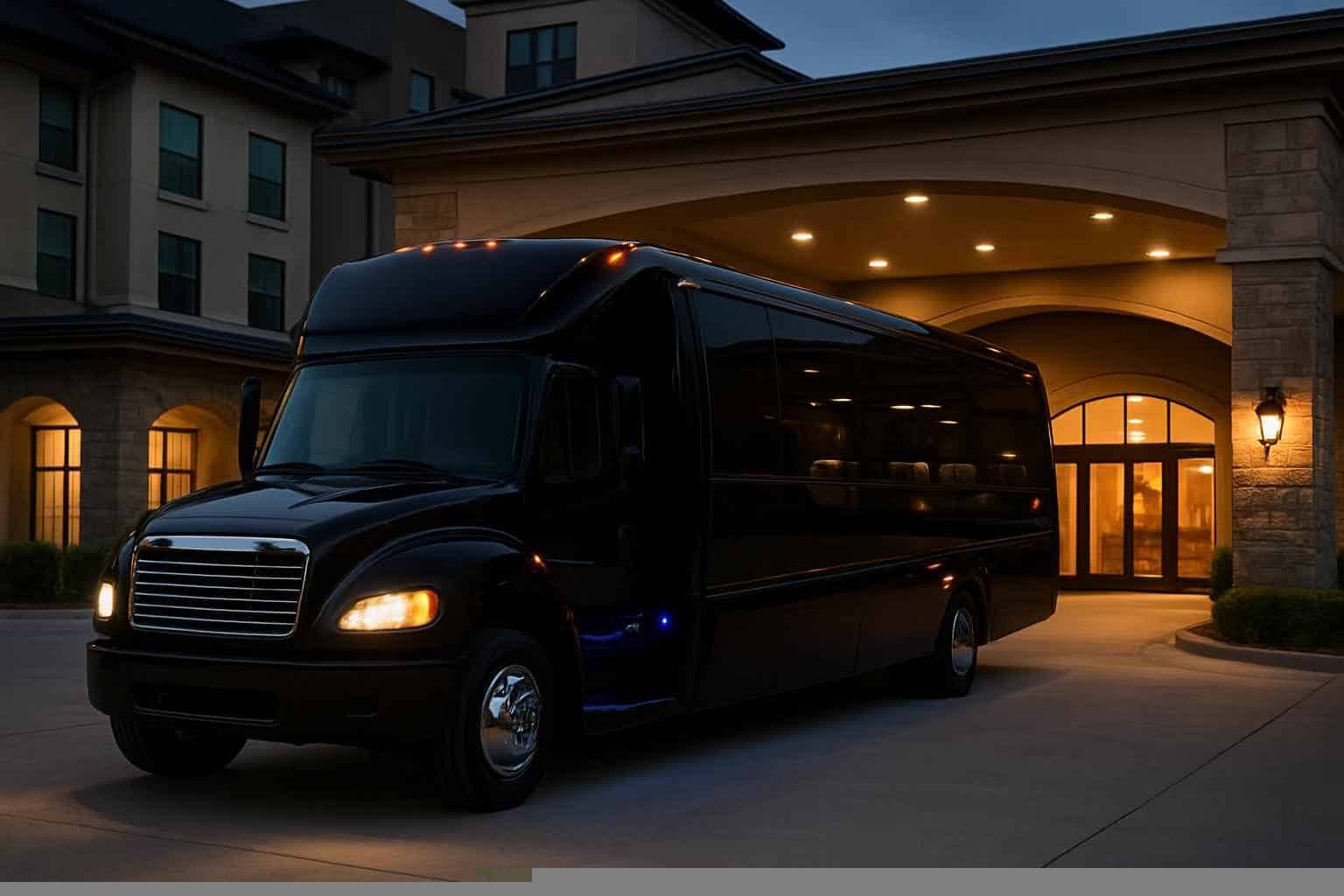 Black Party Bus Rental Near Me The Colony TX